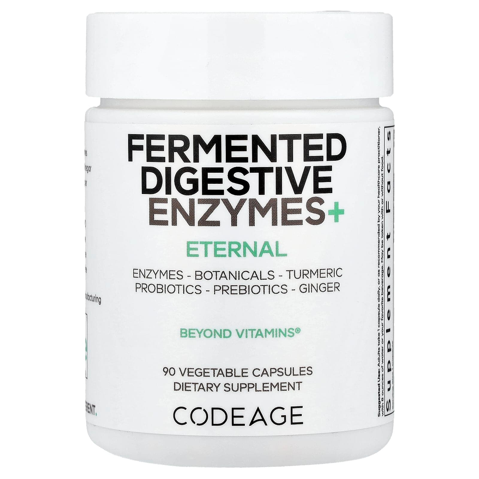 Codeage Fermented Digestive Enzymes+, 90 Vegetable Capsules de Codeage