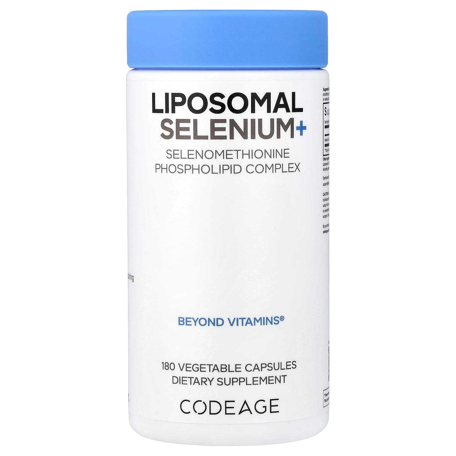 Codeage Liposomal Selenium+, 180 Vegetable Capsules (200 mcg per Capsule) de Codeage