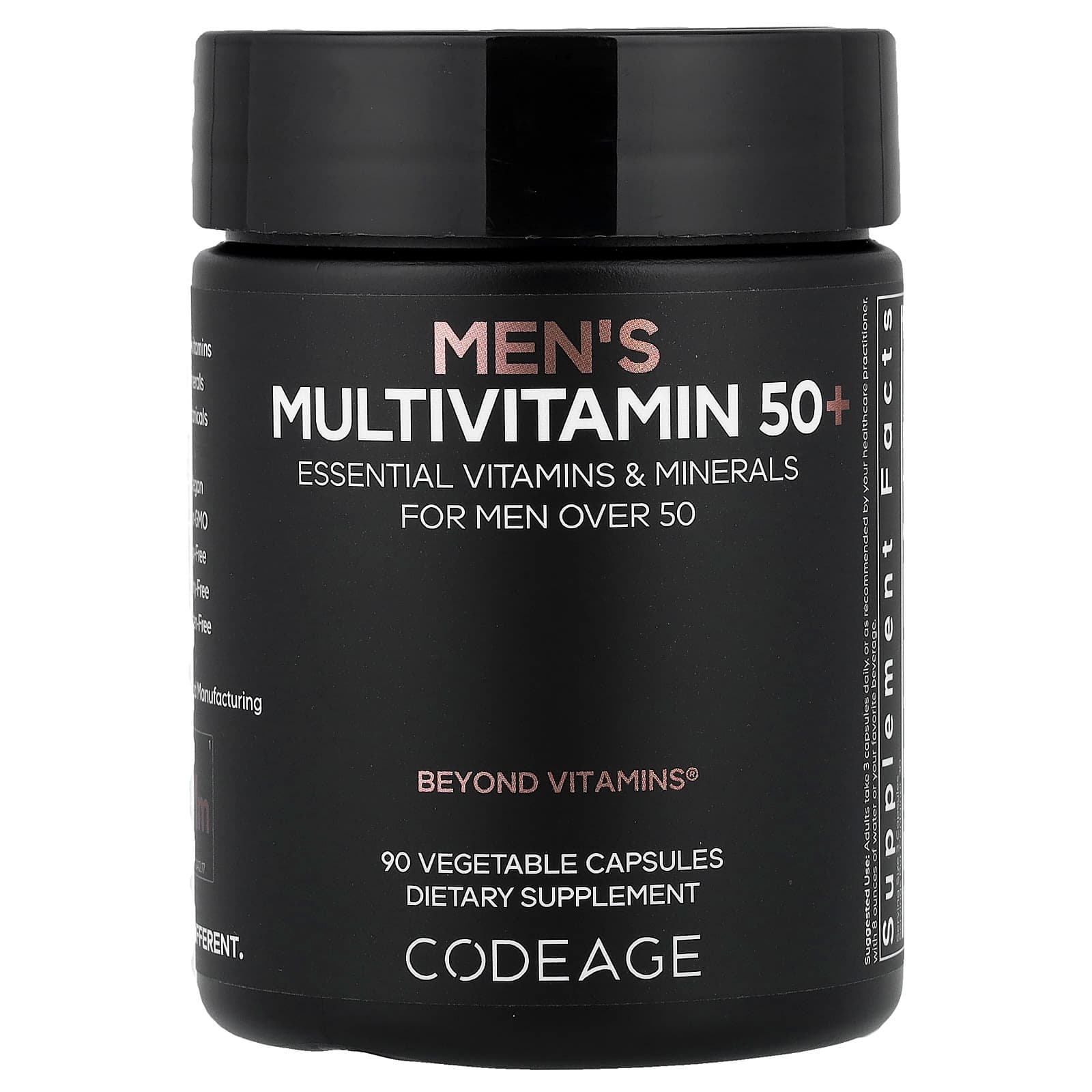 Codeage Men's Multivitamin 50+, 90 Vegetable Capsules de Codeage