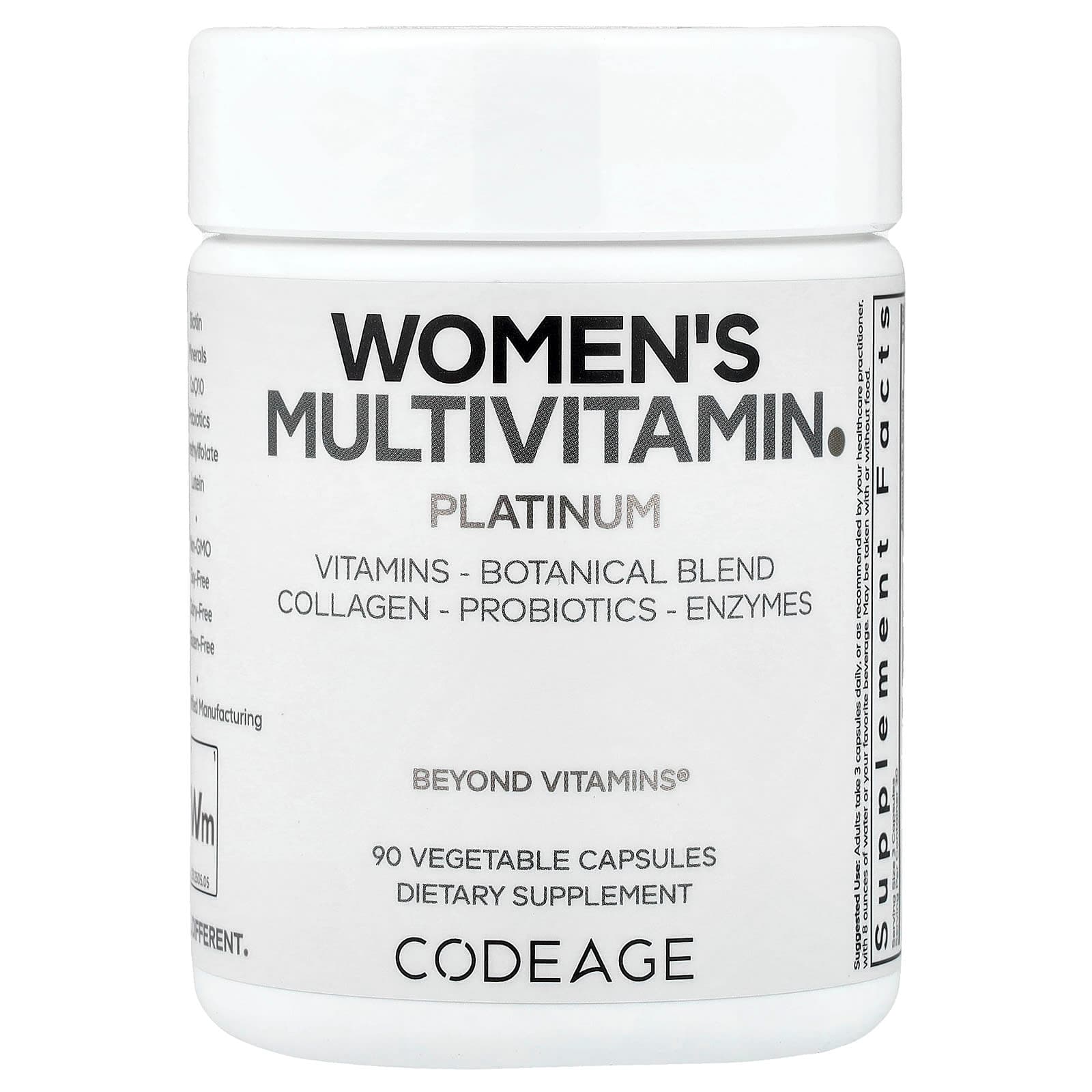 Codeage Women's Multivitamin, Platinum, 90 Vegetable Capsules de Codeage