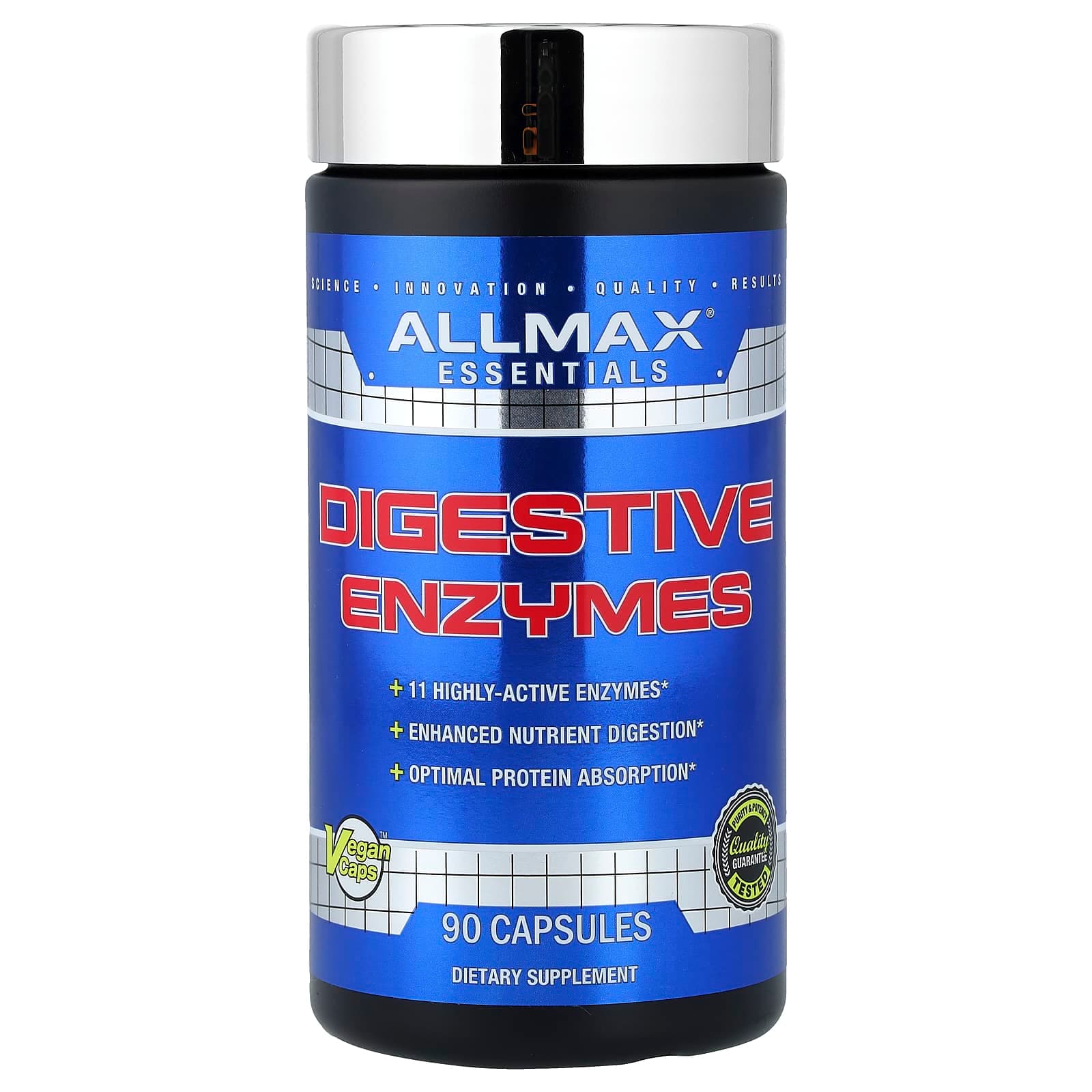 ALLMAX Essentials, Digestive Enzymes – 90 gélules de ALLMAX