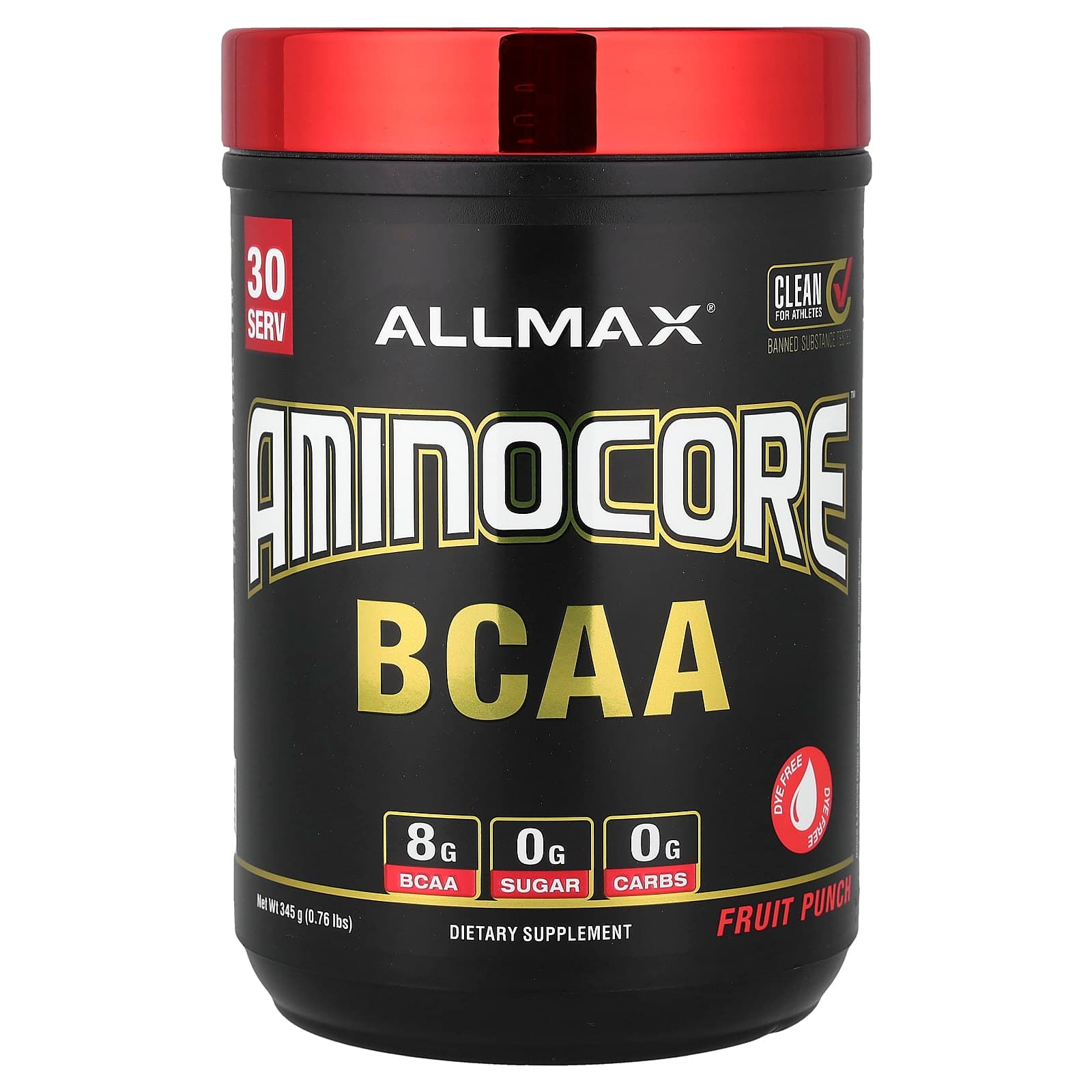 ALLMAX AMINOCORE BCAA – Fruit Punch – 345 g de ALLMAX