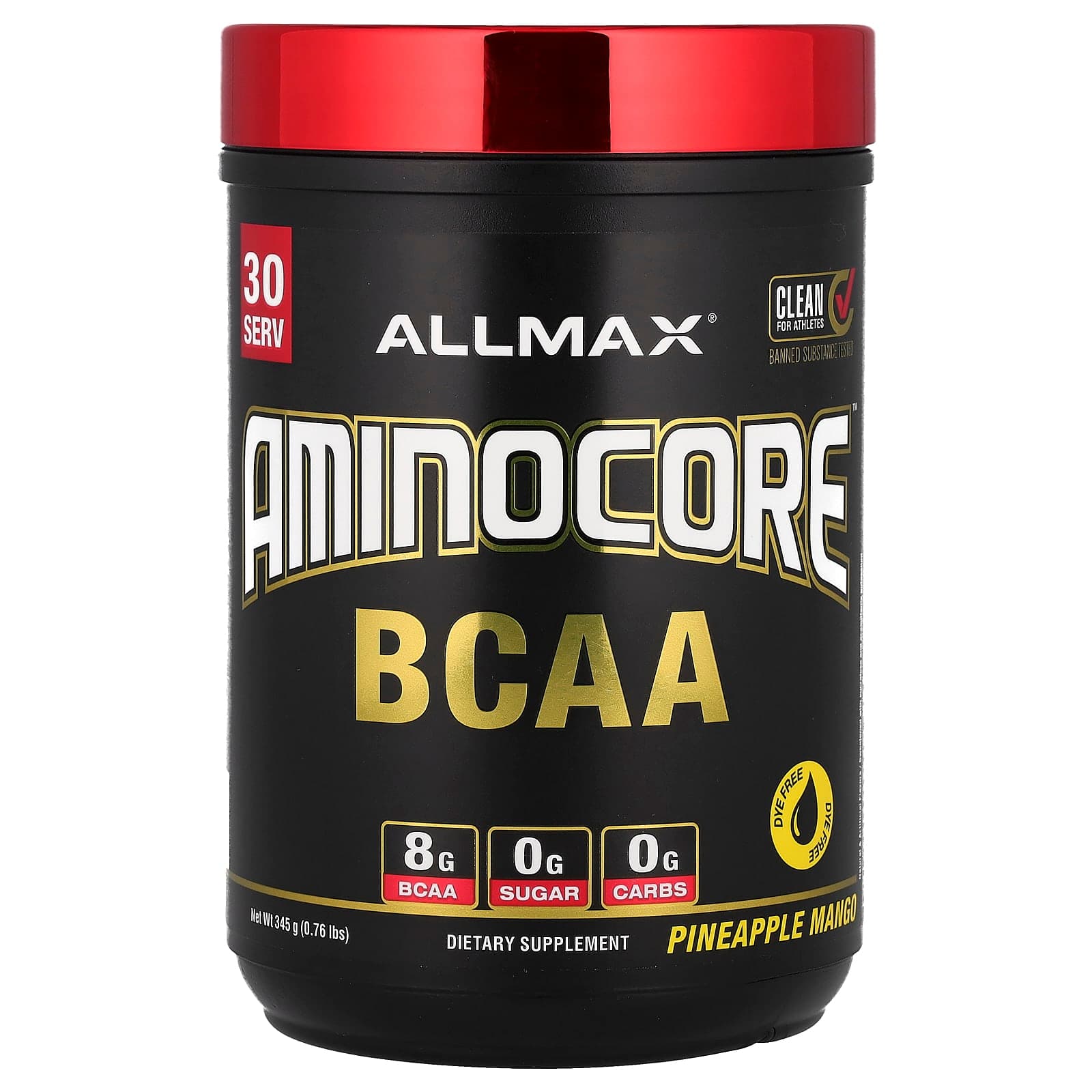 ALLMAX AMINOCORE BCAA – Pineapple Mango – 345 g de ALLMAX