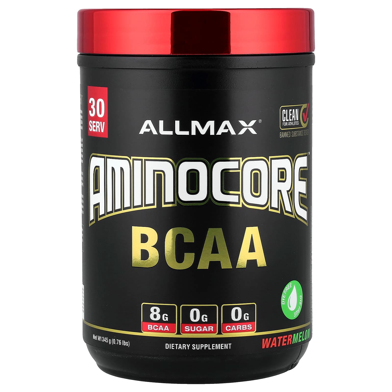 ALLMAX AMINOCORE BCAA – Watermelon – 345 g de ALLMAX