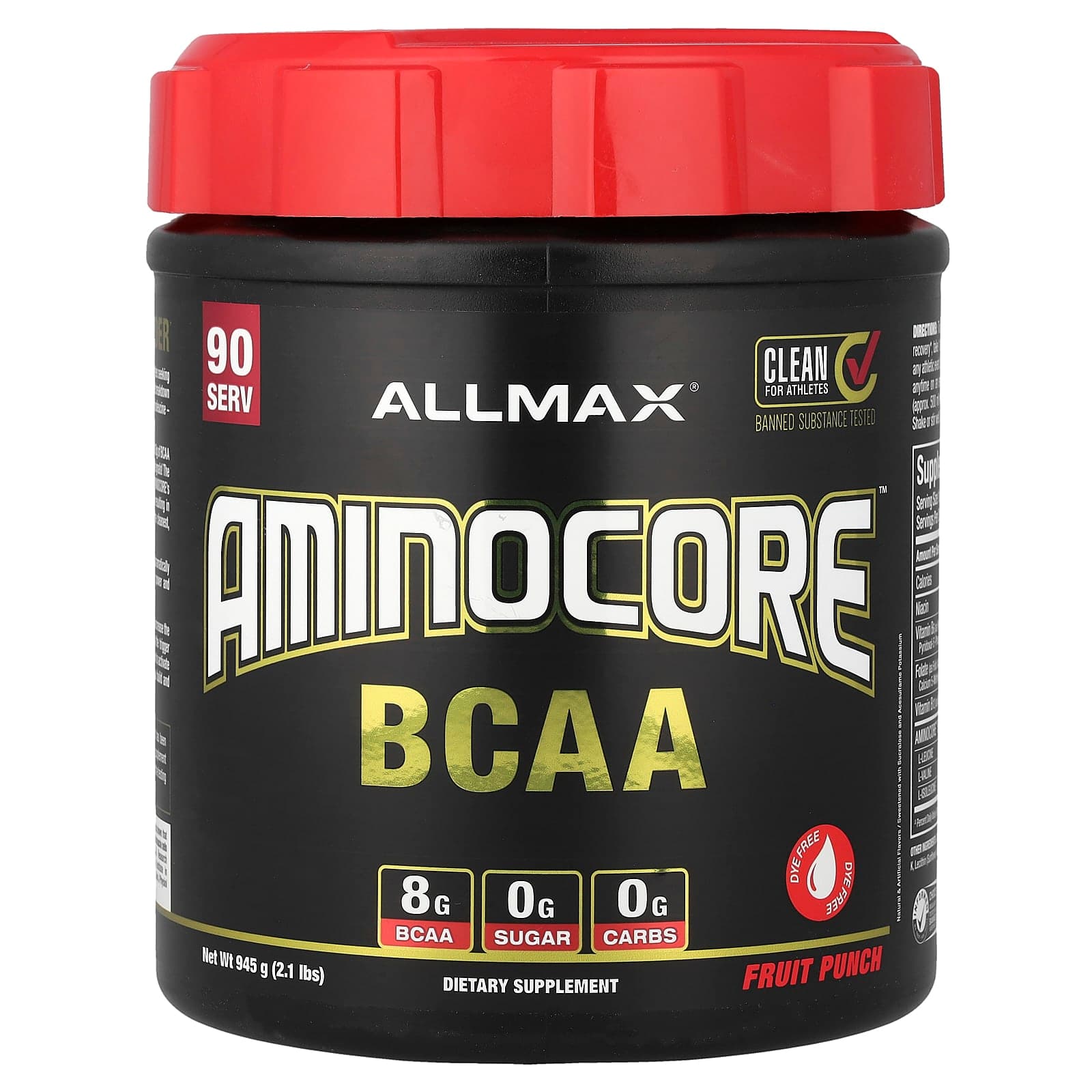 ALLMAX AMINOCORE BCAA – Fruit Punch – 945 g de ALLMAX