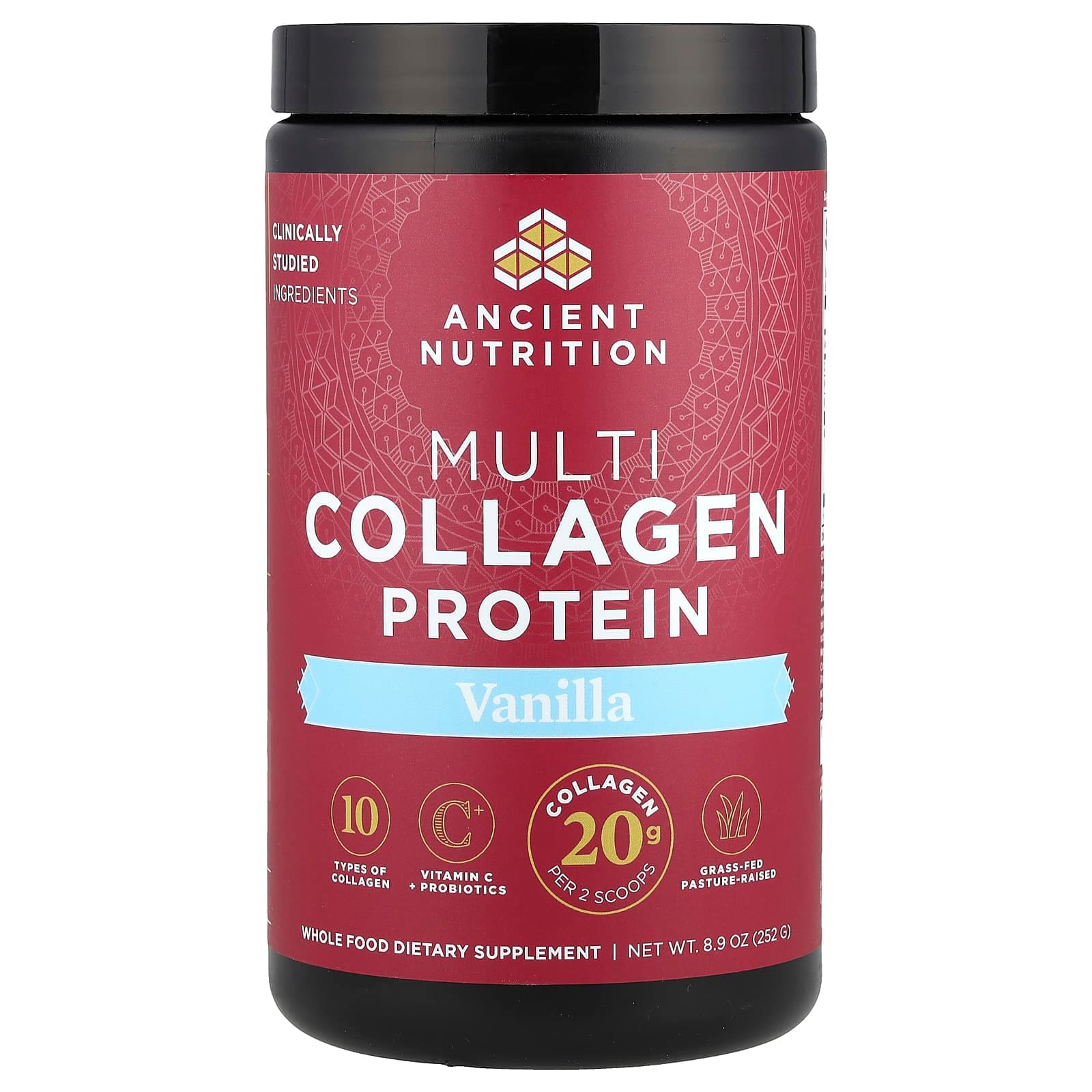 Ancient Nutrition Multi Collagen Protein – Vanilla – 252 g de Ancient Nutrition