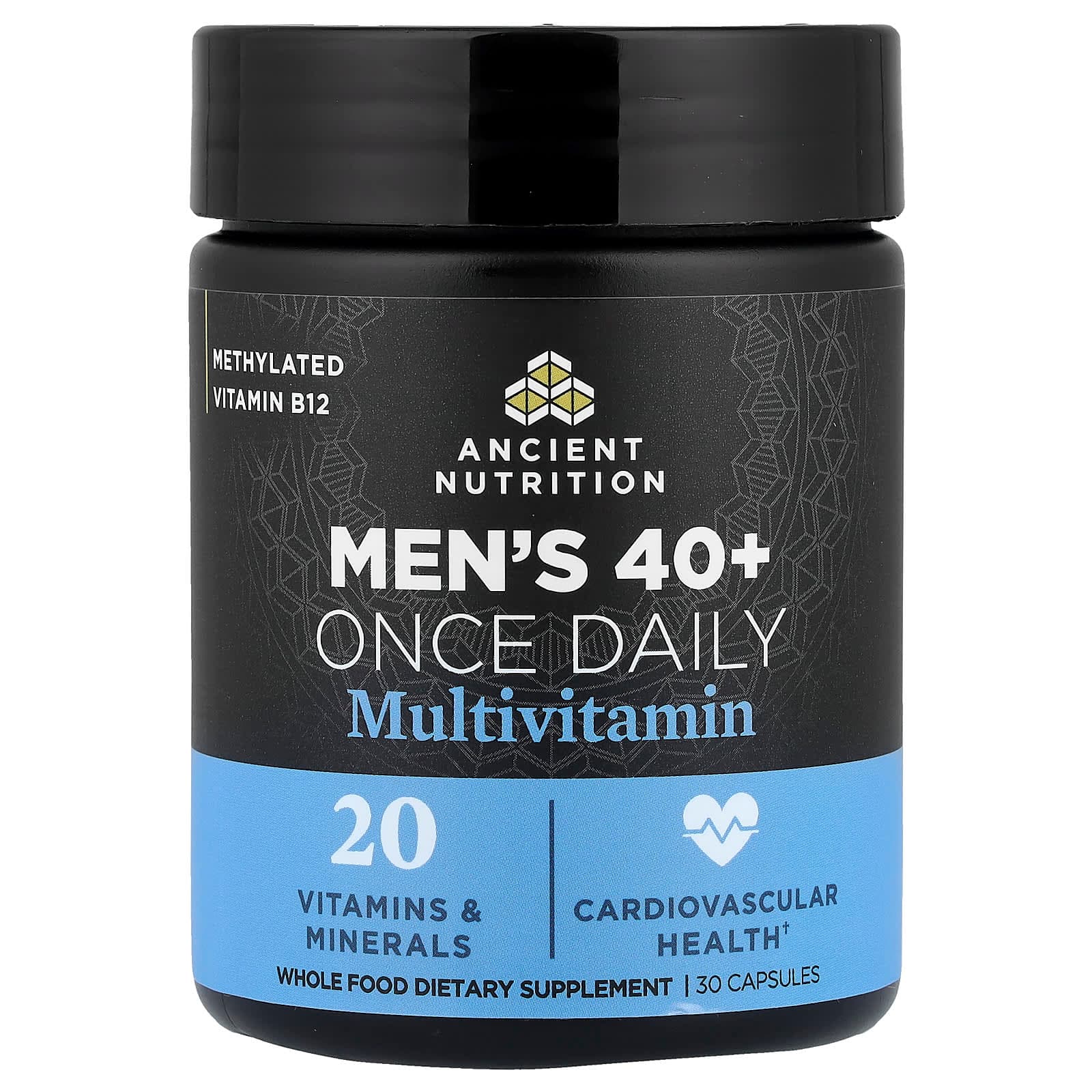 Ancient Nutrition Men's 40+ Once Daily Multivitamin – 30 gélules de Ancient Nutrition