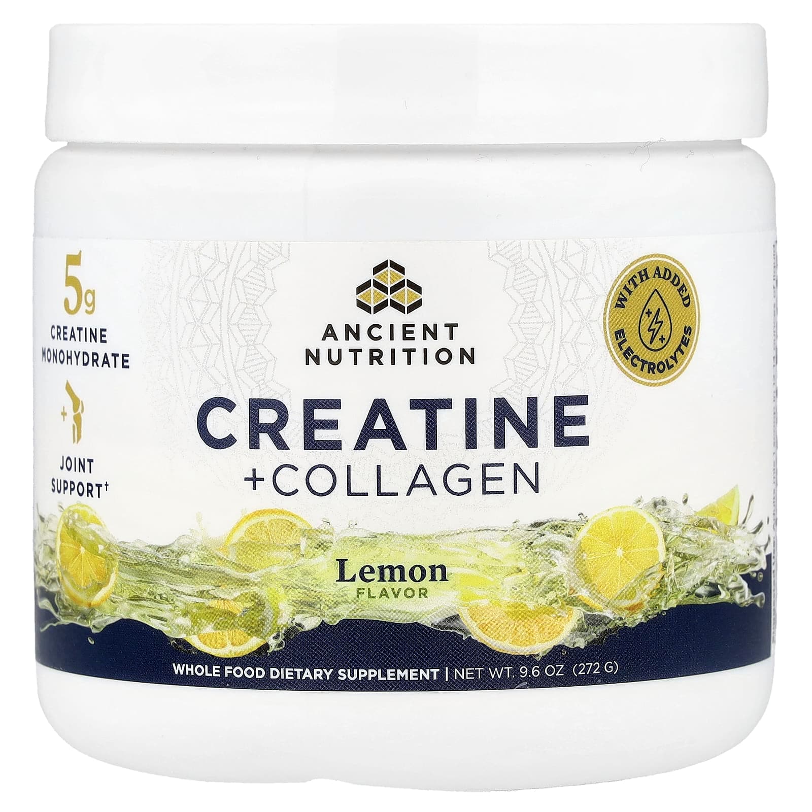 Ancient Nutrition Creatine + Collagen – Lemon – 272 g de Ancient Nutrition