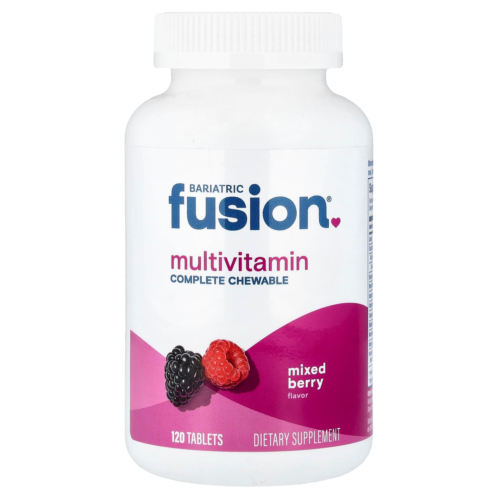 Bariatric Fusion Multivitamin – Mixed Berry – 120 comprimés de Bariatric Fusion