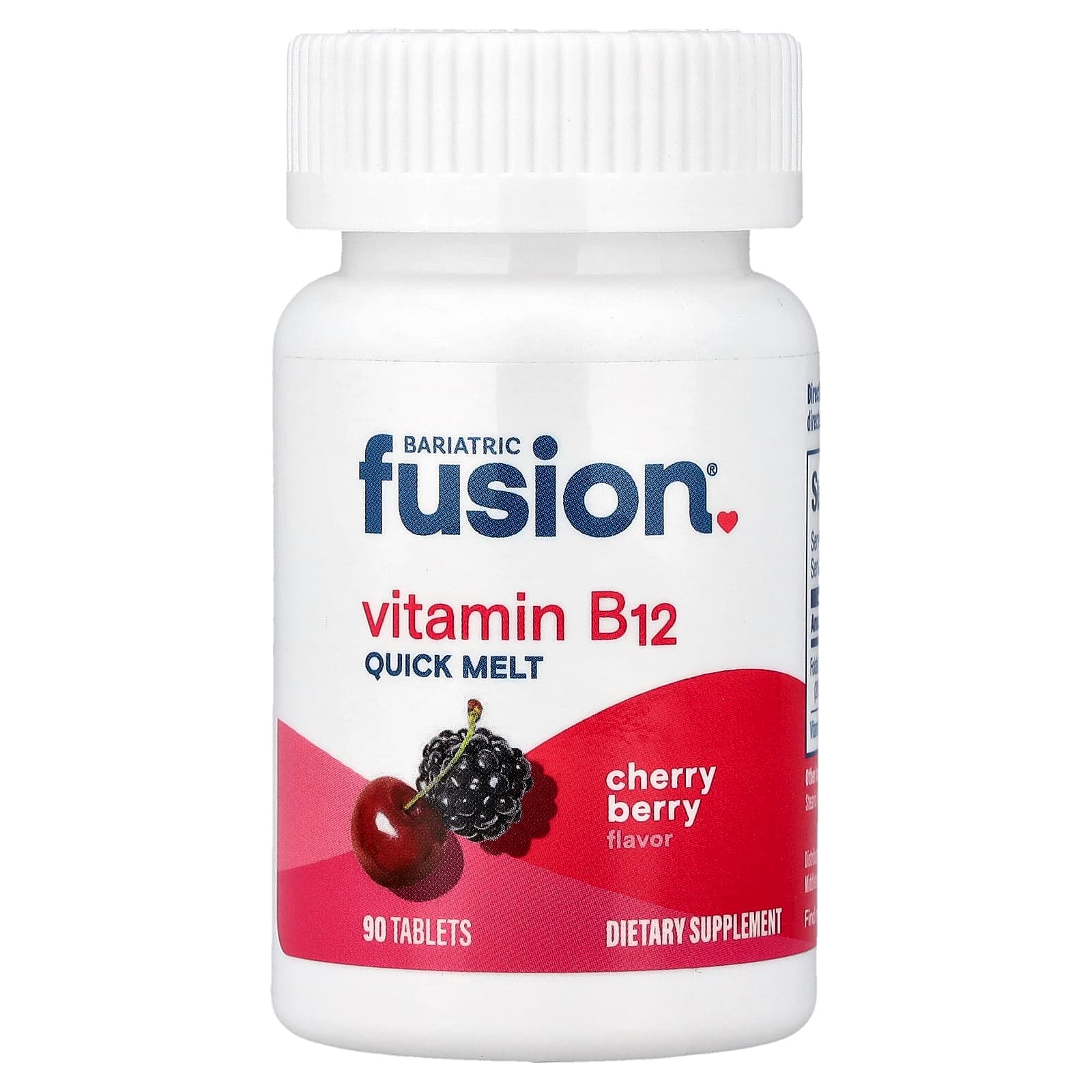 Bariatric Fusion Vitamin B12 Quick Melt – Cherry Berry – 90 comprimés de Bariatric Fusion
