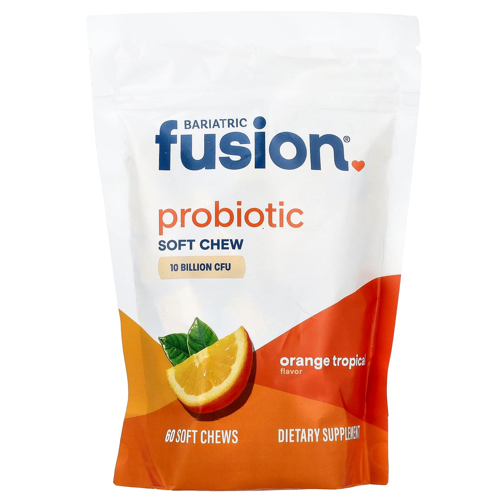 Bariatric Fusion Probiotic Soft Chew, 60 Soft Chews – Orange Tropical de Bariatric Fusion