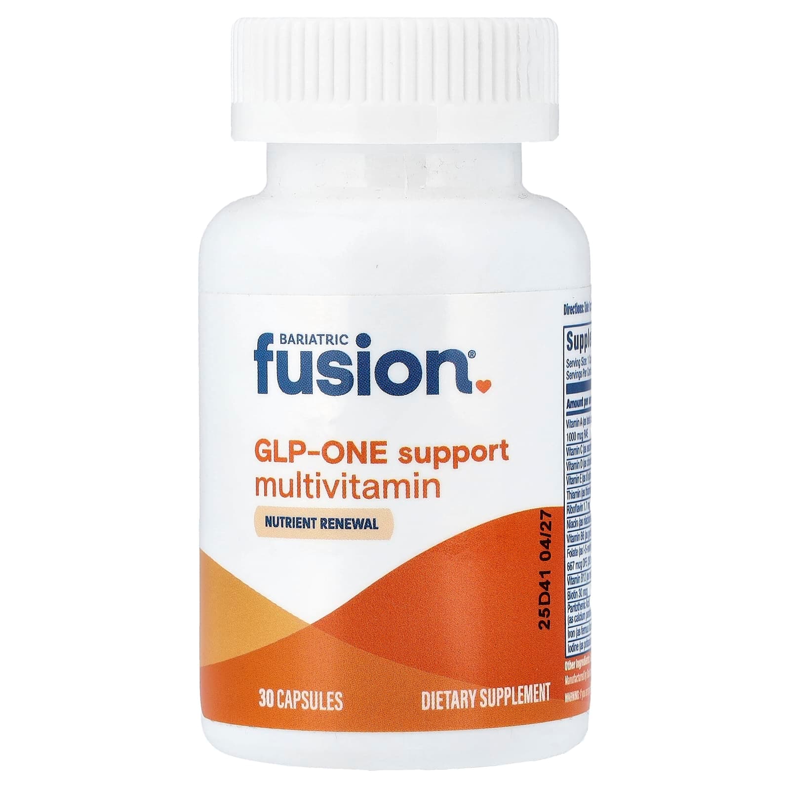 Bariatric Fusion GLP-One Support Multivitamin – 30 gélules de Bariatric Fusion