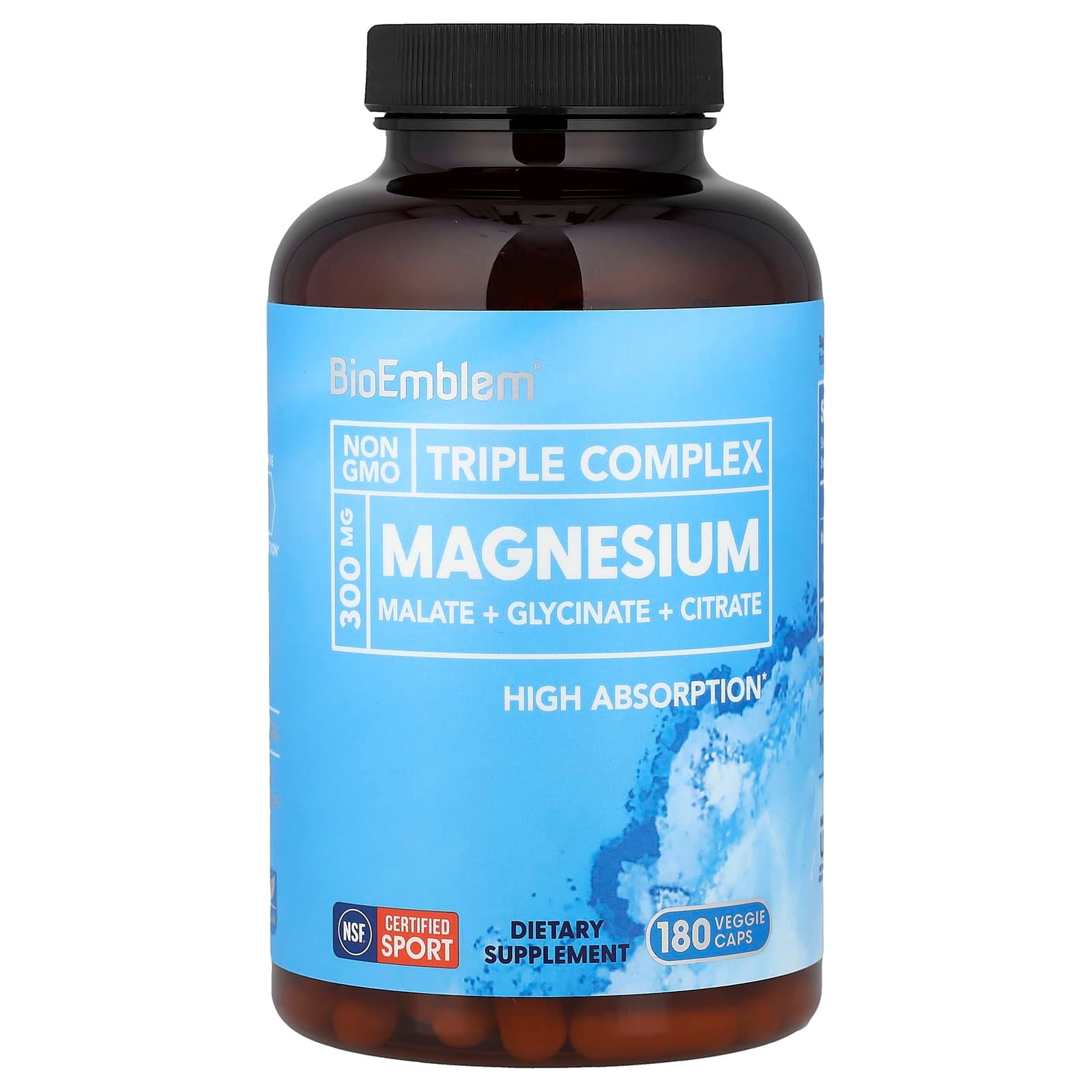 BioEmblem Triple Complex Magnesium – 180 gélules végétales de BioEmblem