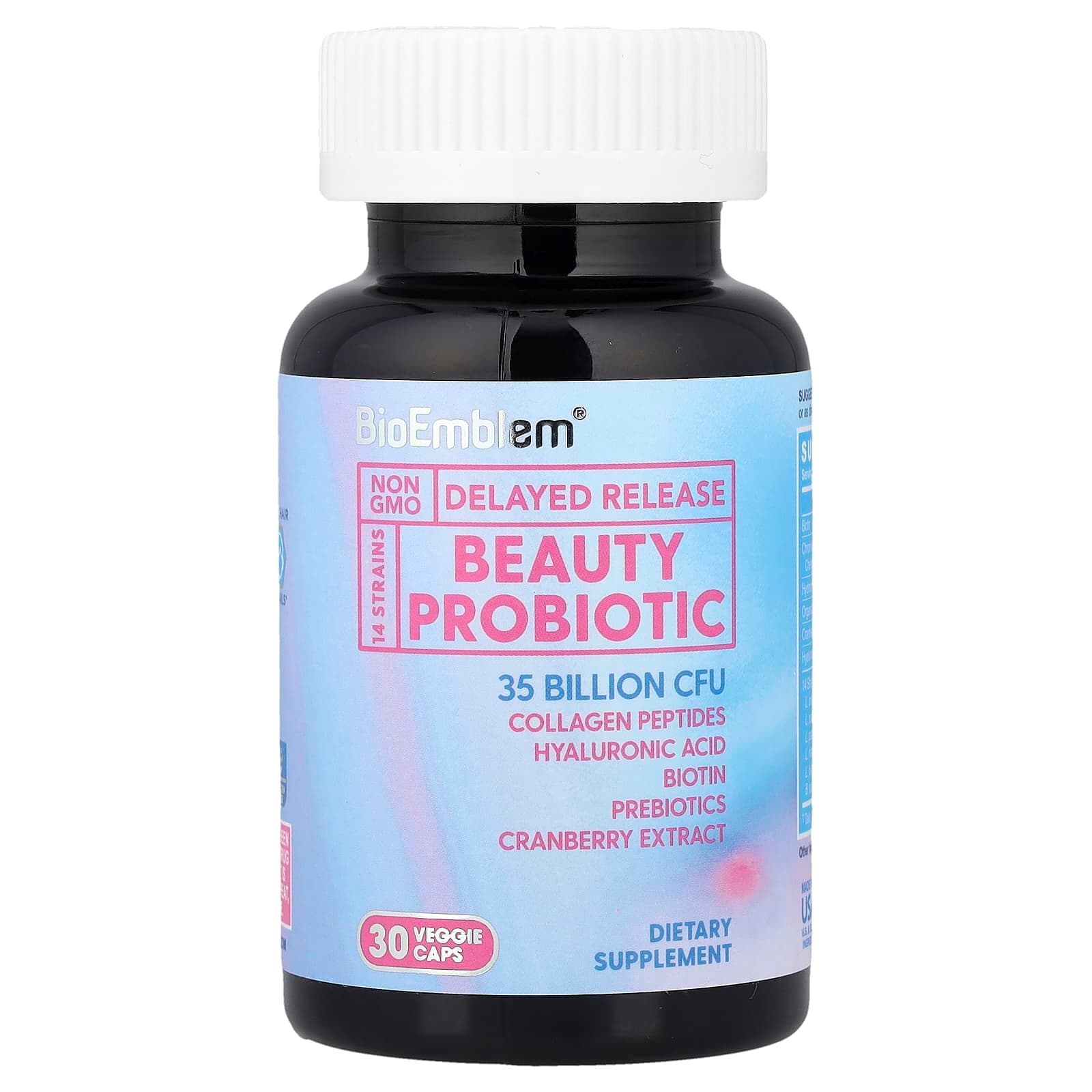 BioEmblem Beauty Probiotic – 30 gélules végétales de BioEmblem