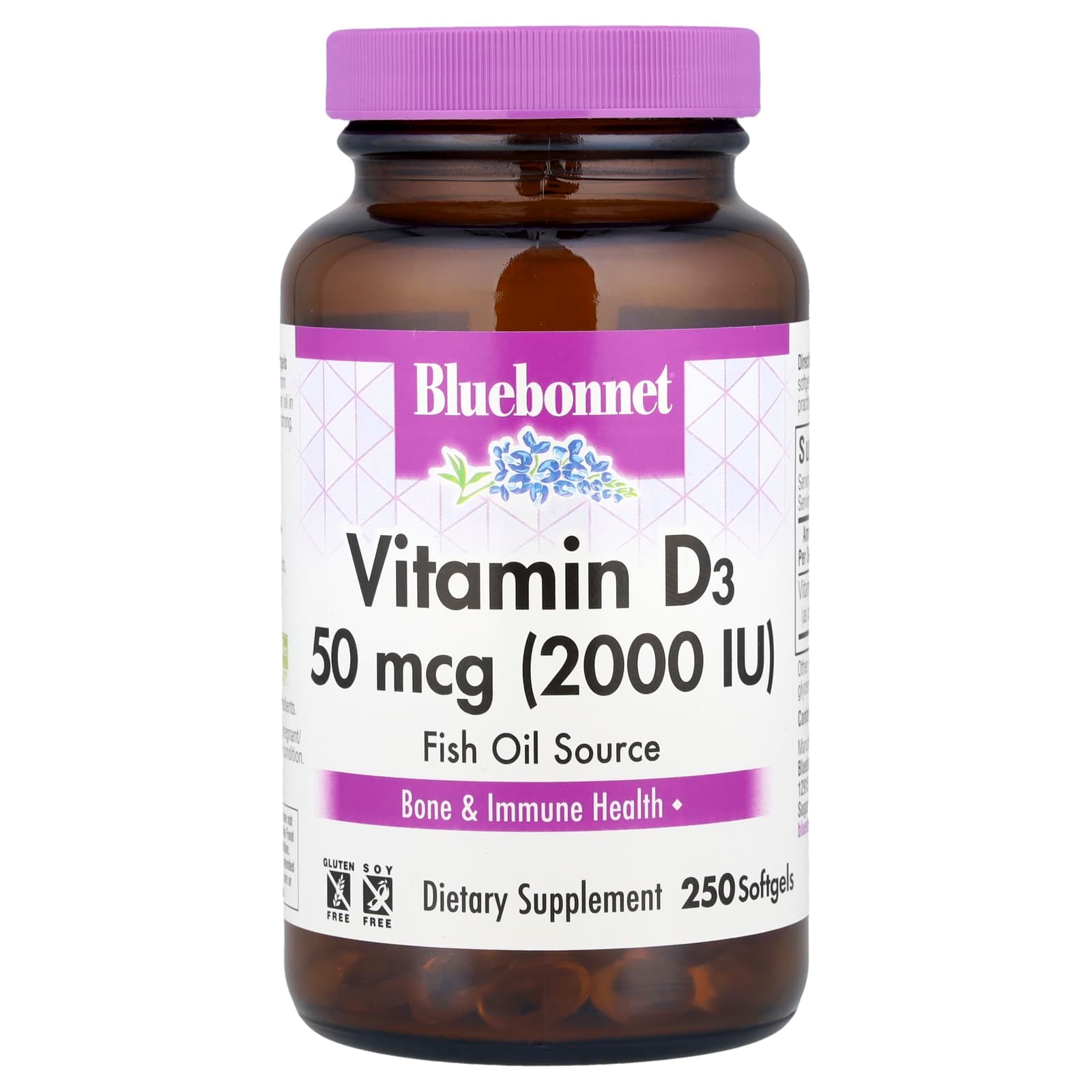 Bluebonnet Nutrition Vitamin D3 – 250 capsules molles de Bluebonnet Nutrition