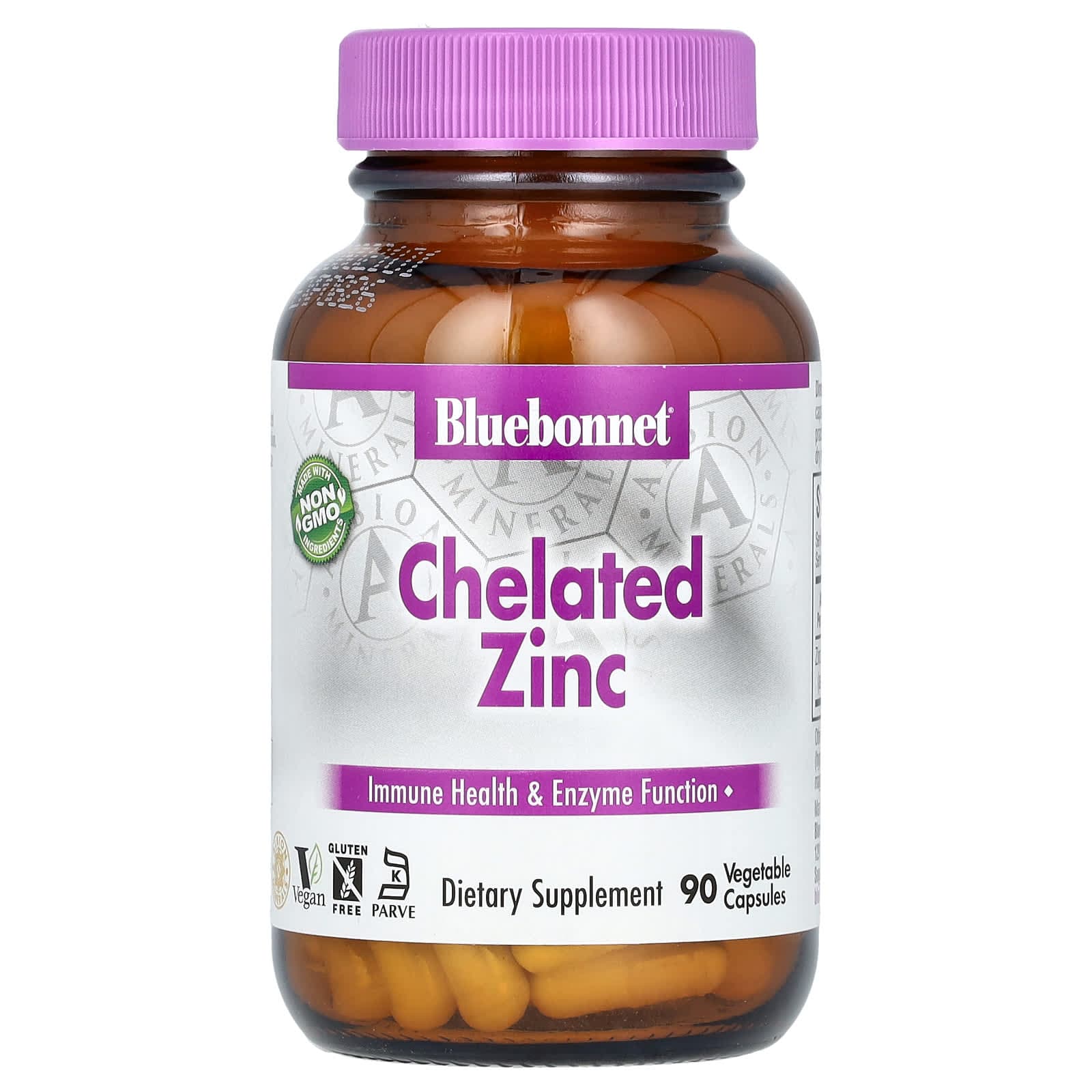 Bluebonnet Nutrition Chelated Zinc, 90 Vegetable Capsules (30 mg per Capsule) de Bluebonnet Nutrition