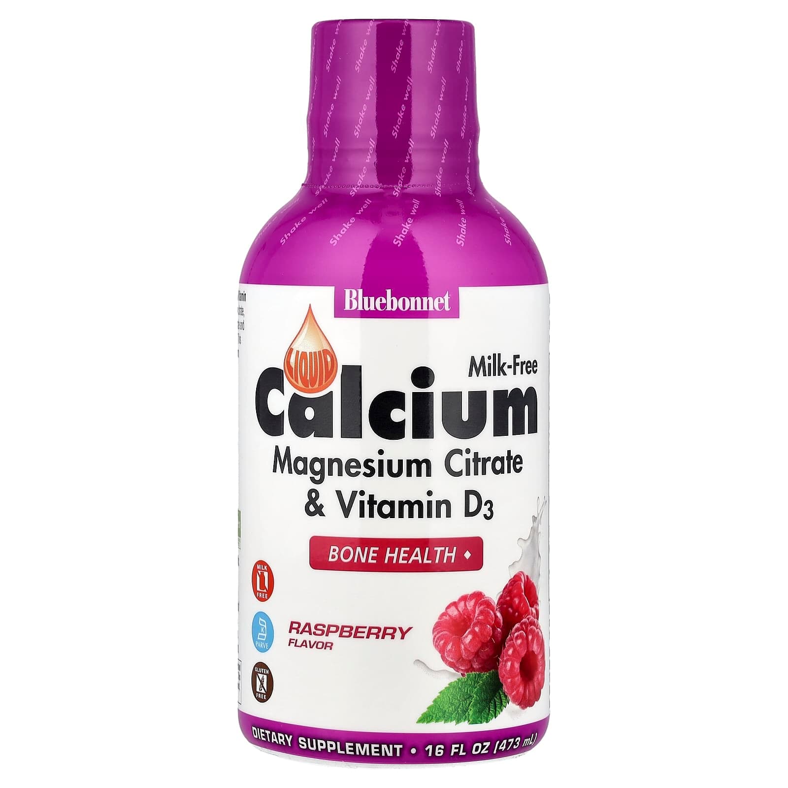 Bluebonnet Nutrition Liquid Calcium – Raspberry – 473 ml de Bluebonnet Nutrition