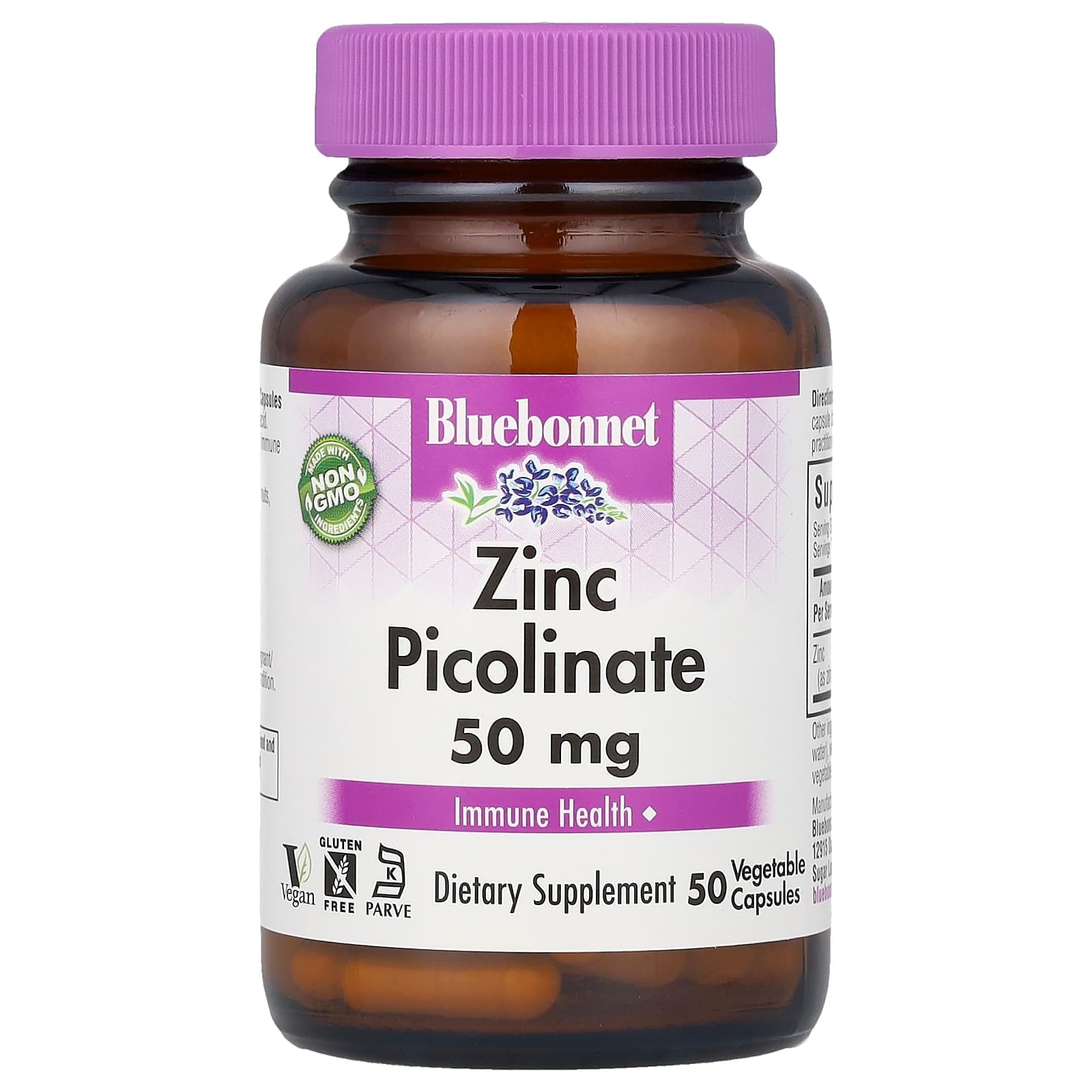 Bluebonnet Nutrition Zinc Picolinate – 50 mg de Bluebonnet Nutrition