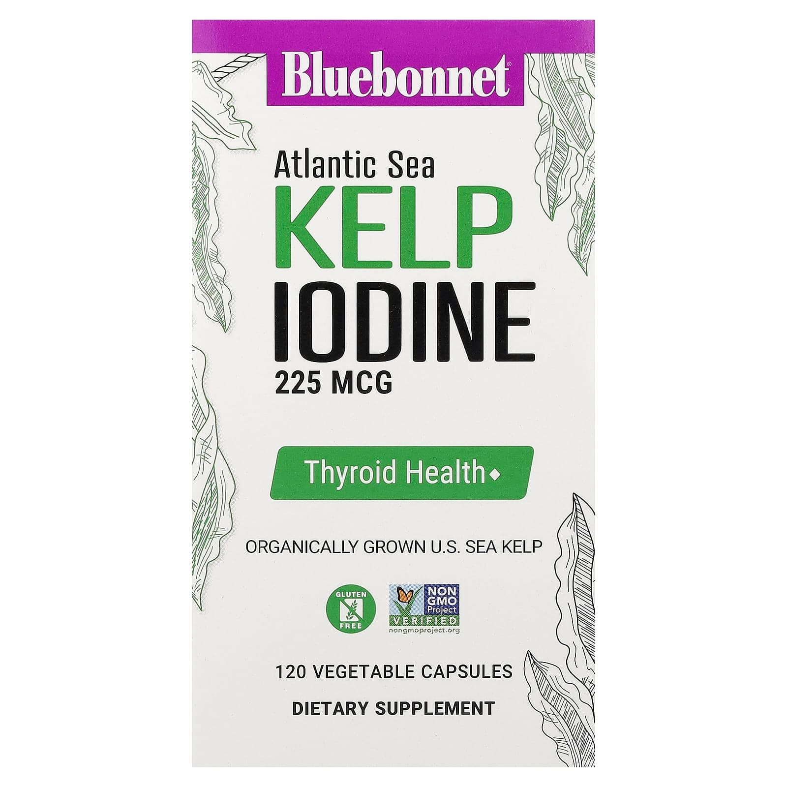 Bluebonnet Nutrition Atlantic Sea Kelp Iodine – 225 µg de Bluebonnet Nutrition