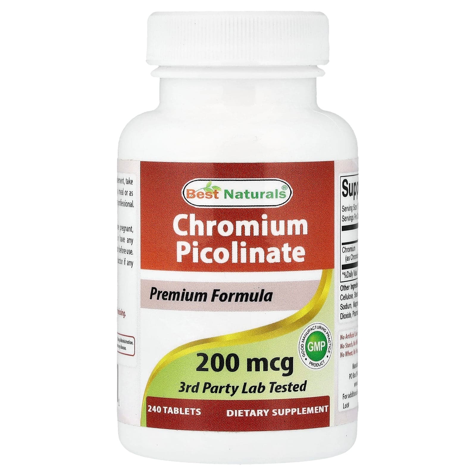 Best Naturals Chromium Picolinate – 240 comprimés de Best Naturals