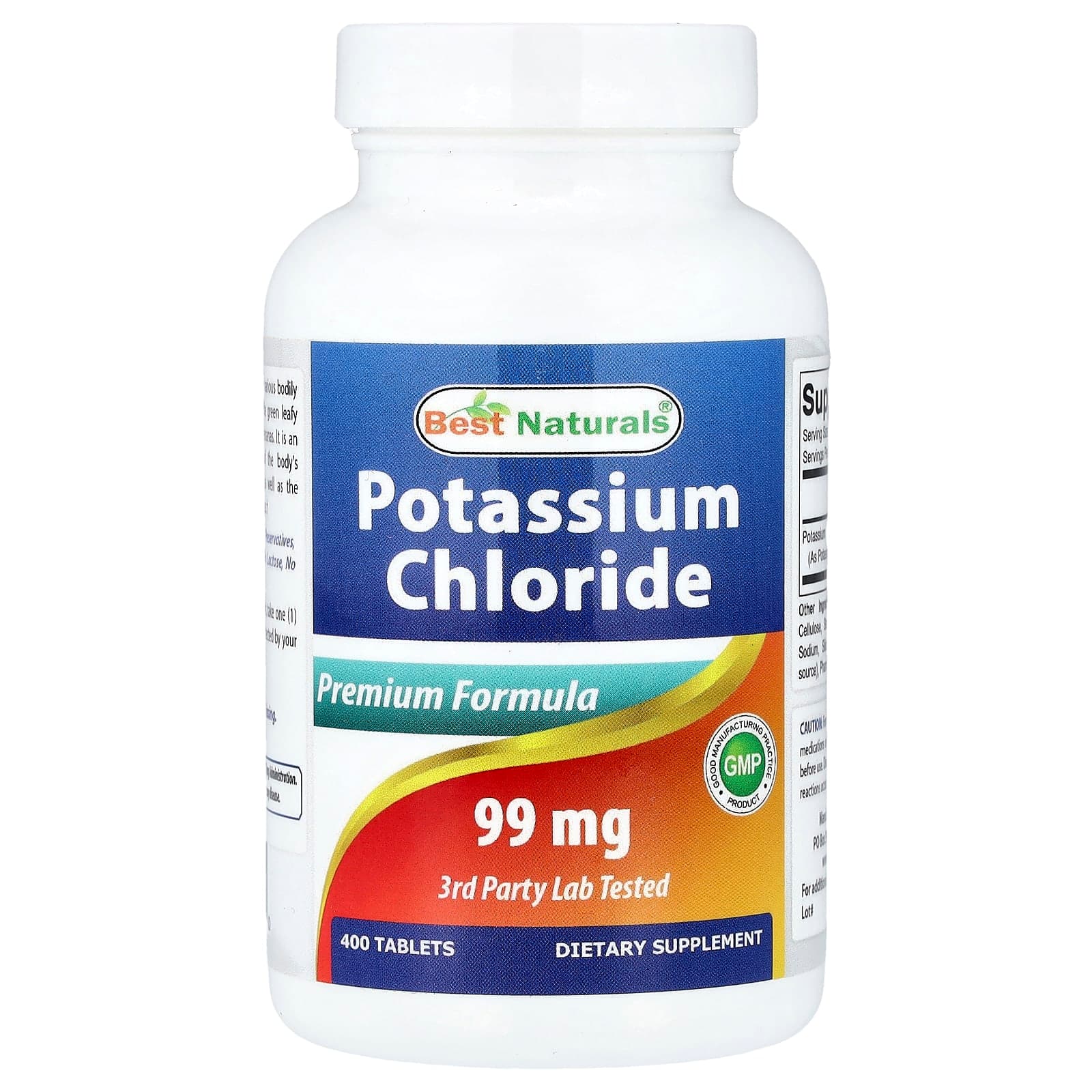 Best Naturals Potassium Chloride – 400 comprimés de Best Naturals