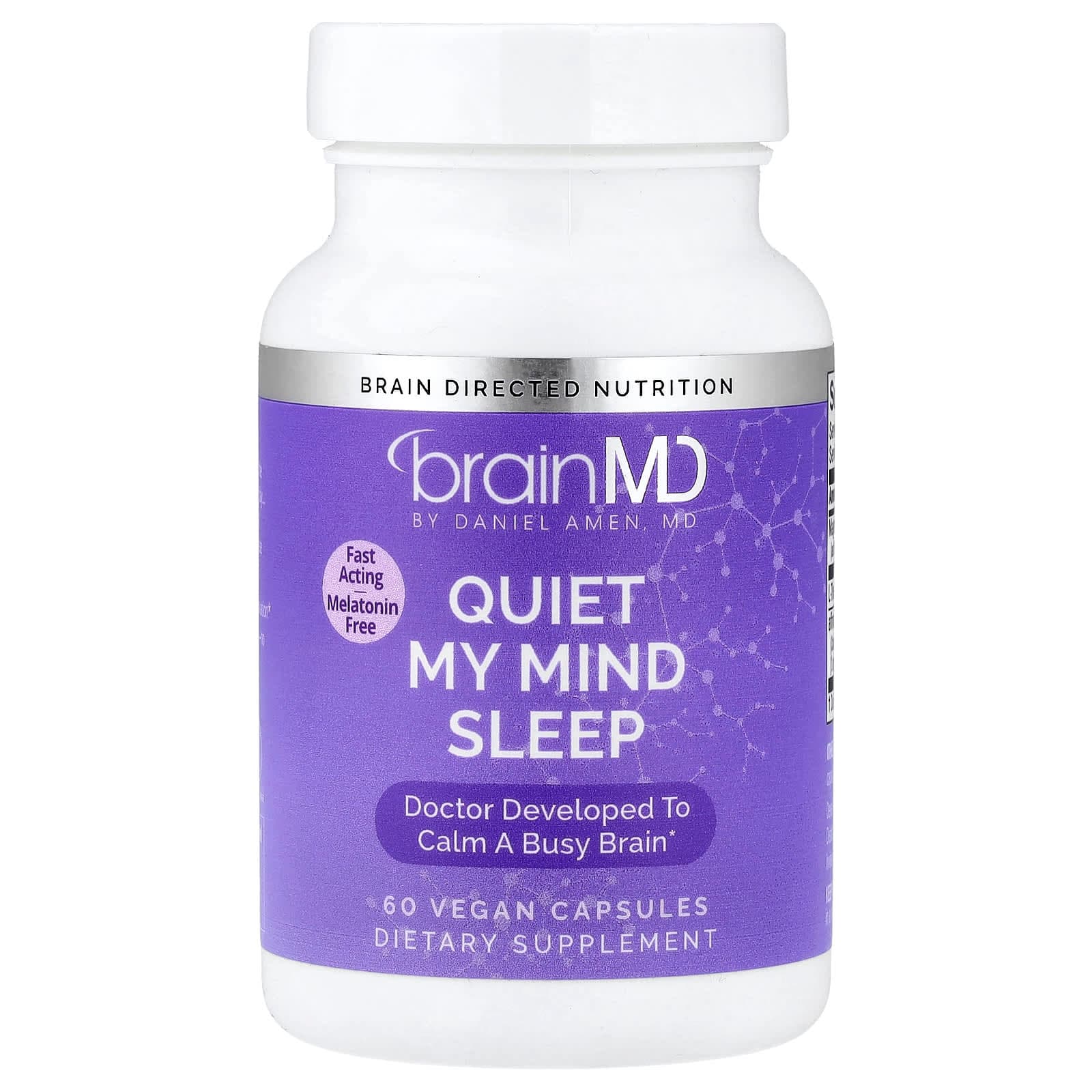 BrainMD Quiet My Mind Sleep – 60 gélules véganes de BrainMD