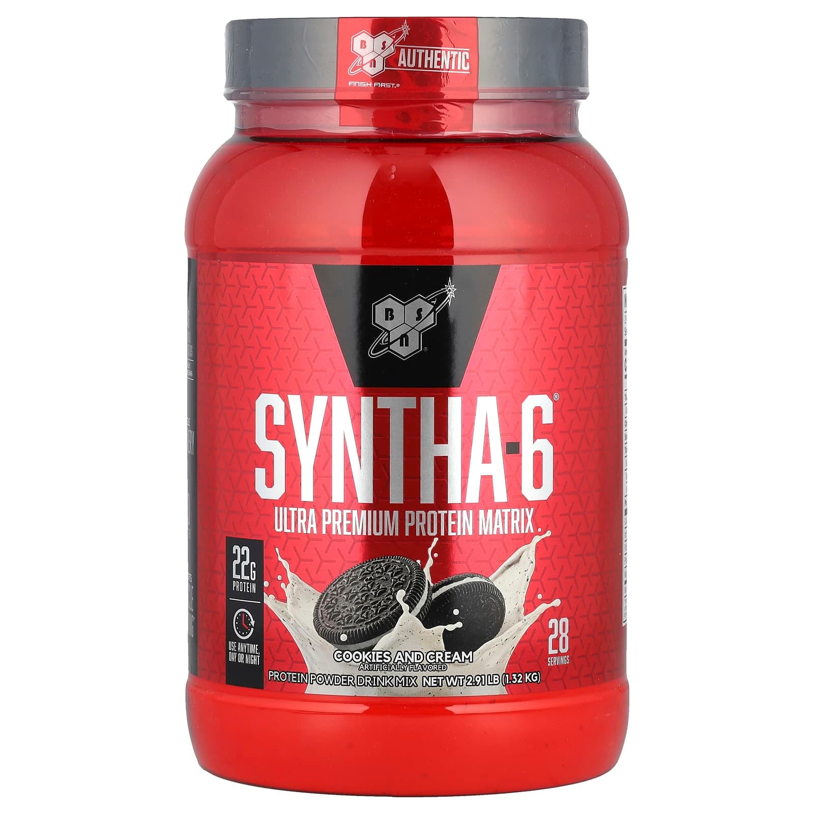 BSN Syntha-6, Ultra Premium Protein Matrix – Cookies & Cream – 1,32 kg de BSN