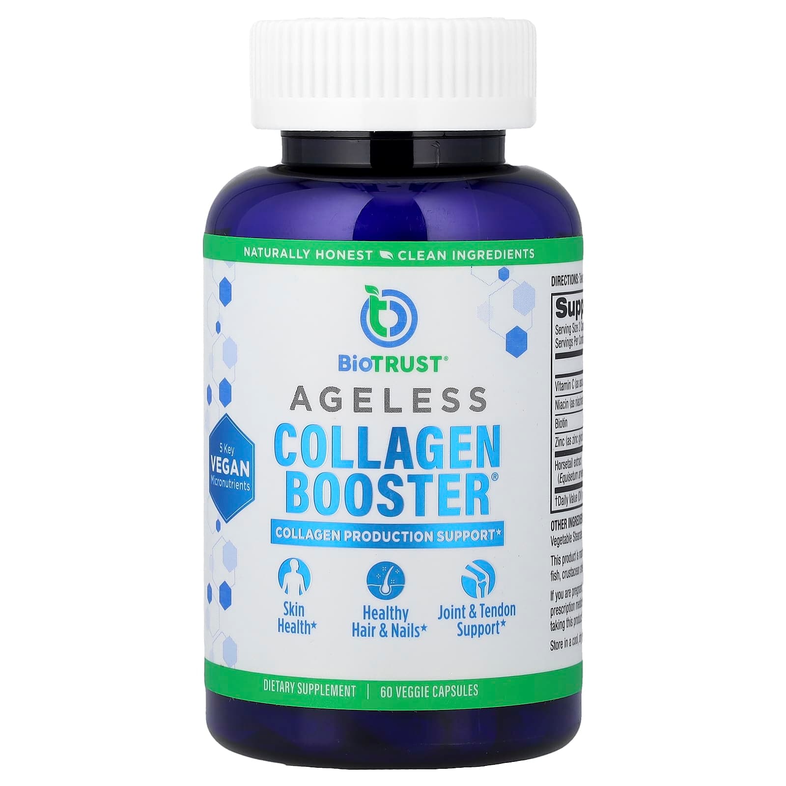 BioTRUST Ageless Collagen Booster – 60 gélules végétales de BioTRUST