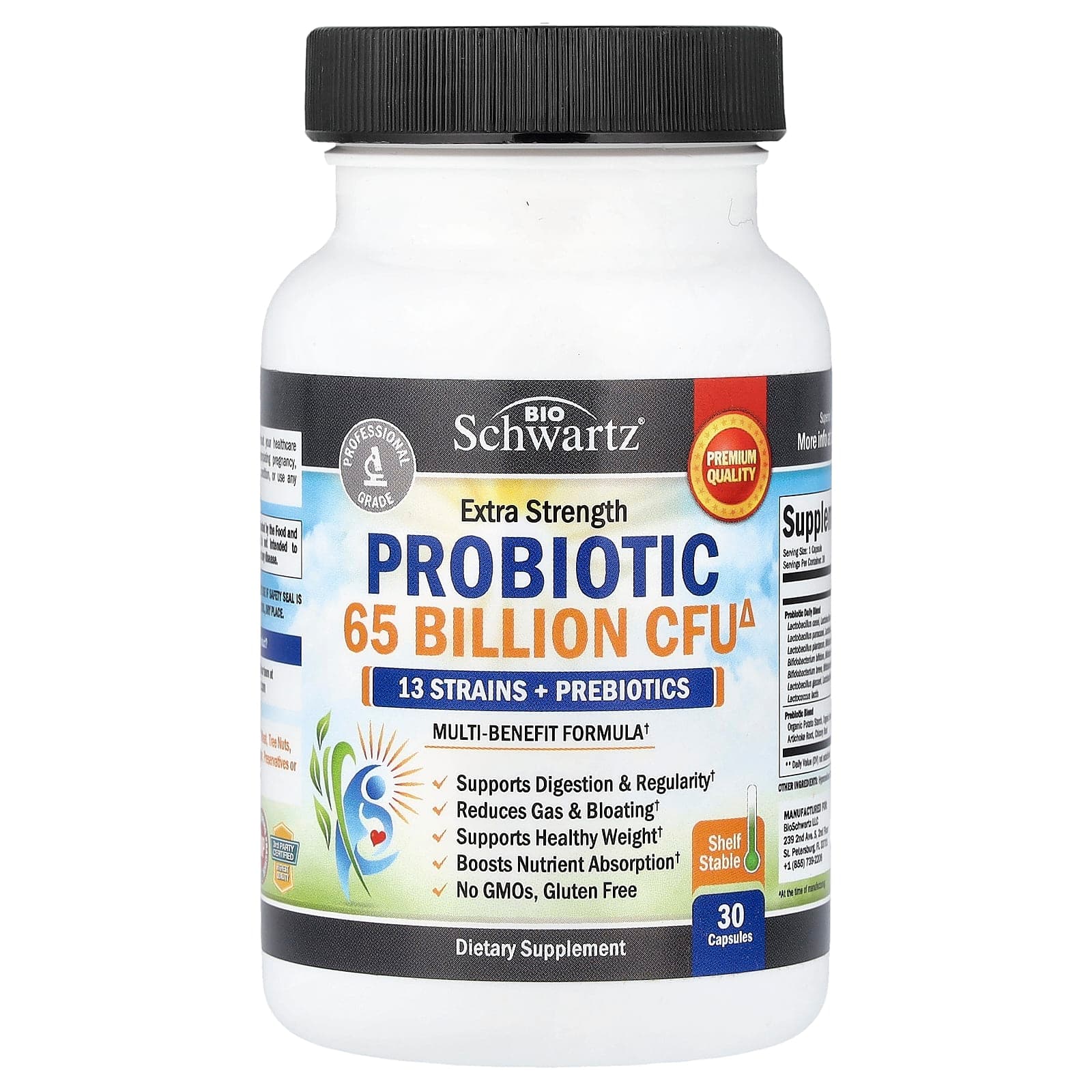 BioSchwartz Probiotic – 30 gélules de BioSchwartz