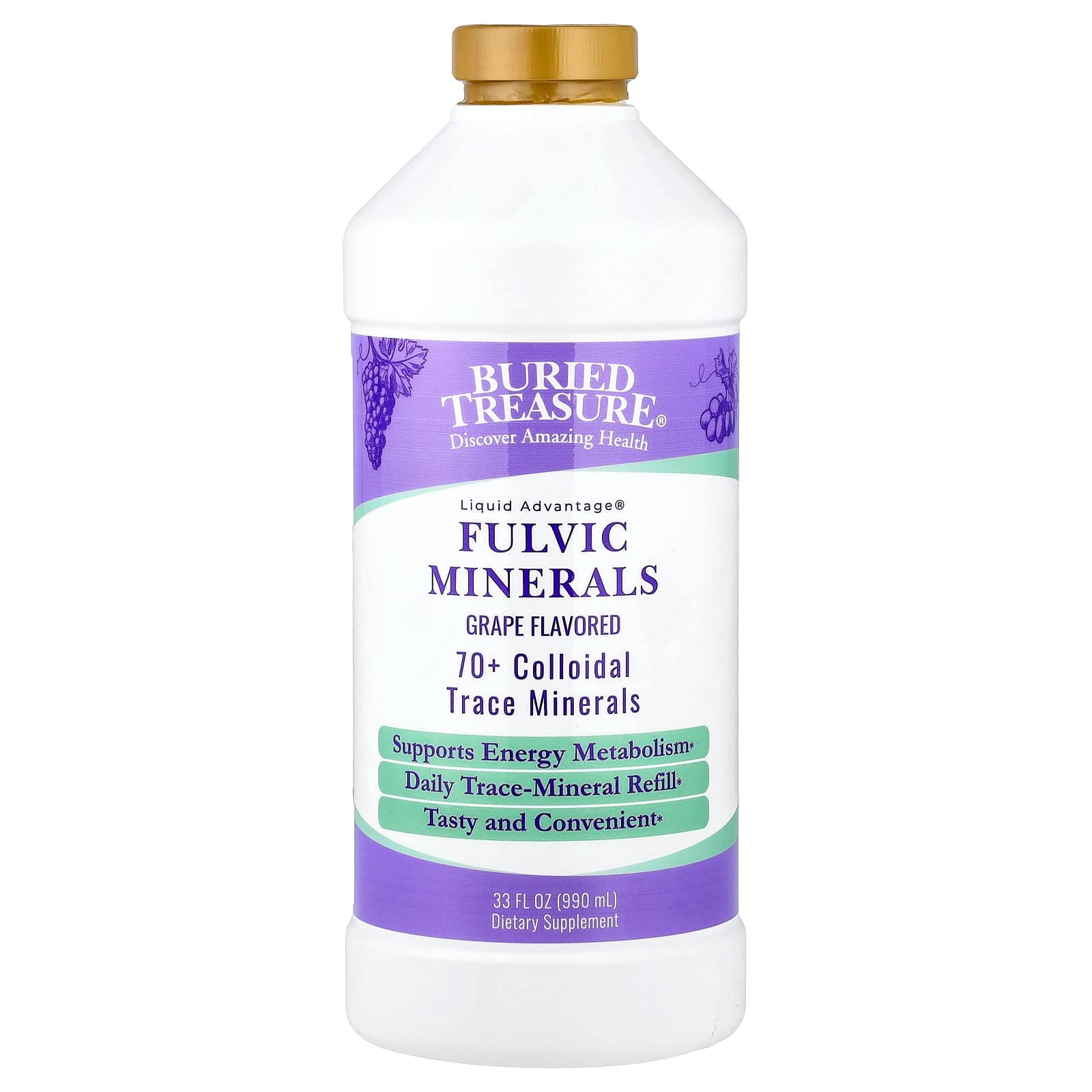 Buried Treasure Fulvic Minerals – Grape – 976 ml de Buried Treasure