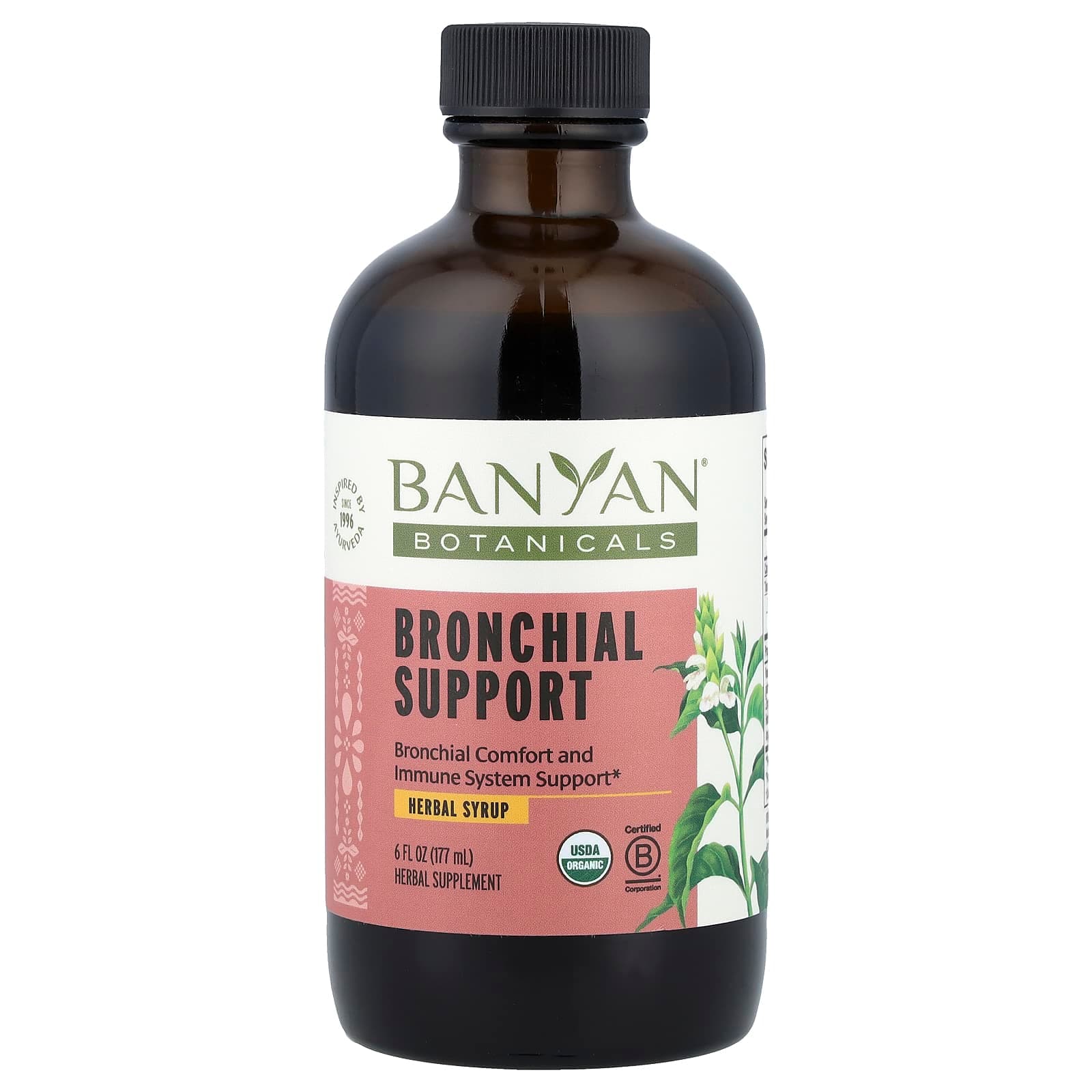 Banyan Botanicals Bronchial Support Herbal Syrup – 177 ml de Banyan Botanicals