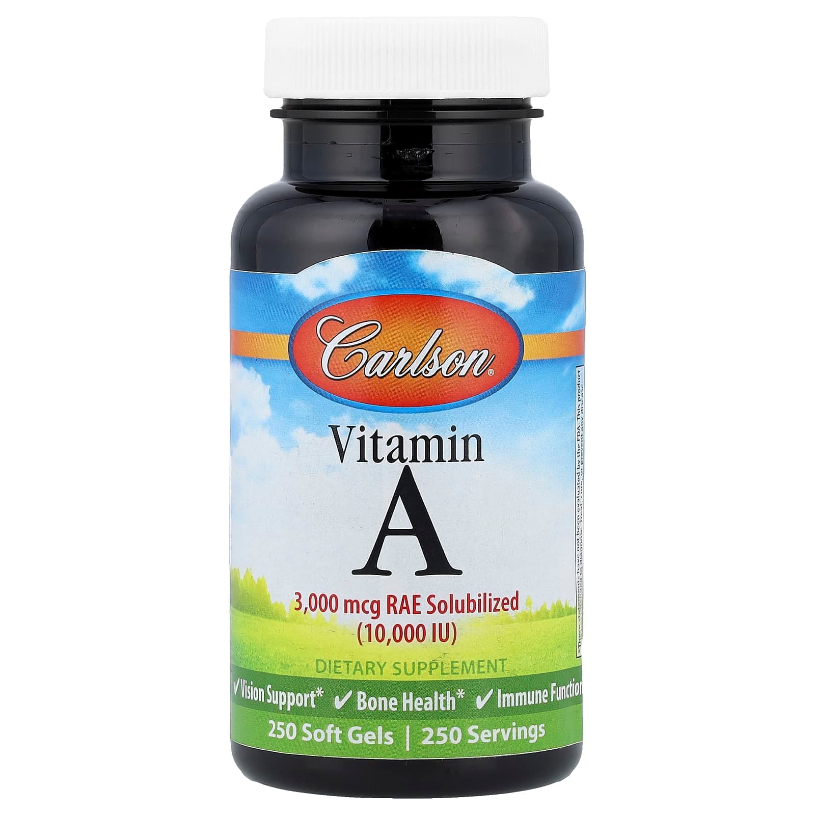 Carlson Vitamin A – 250 capsules molles de Carlson