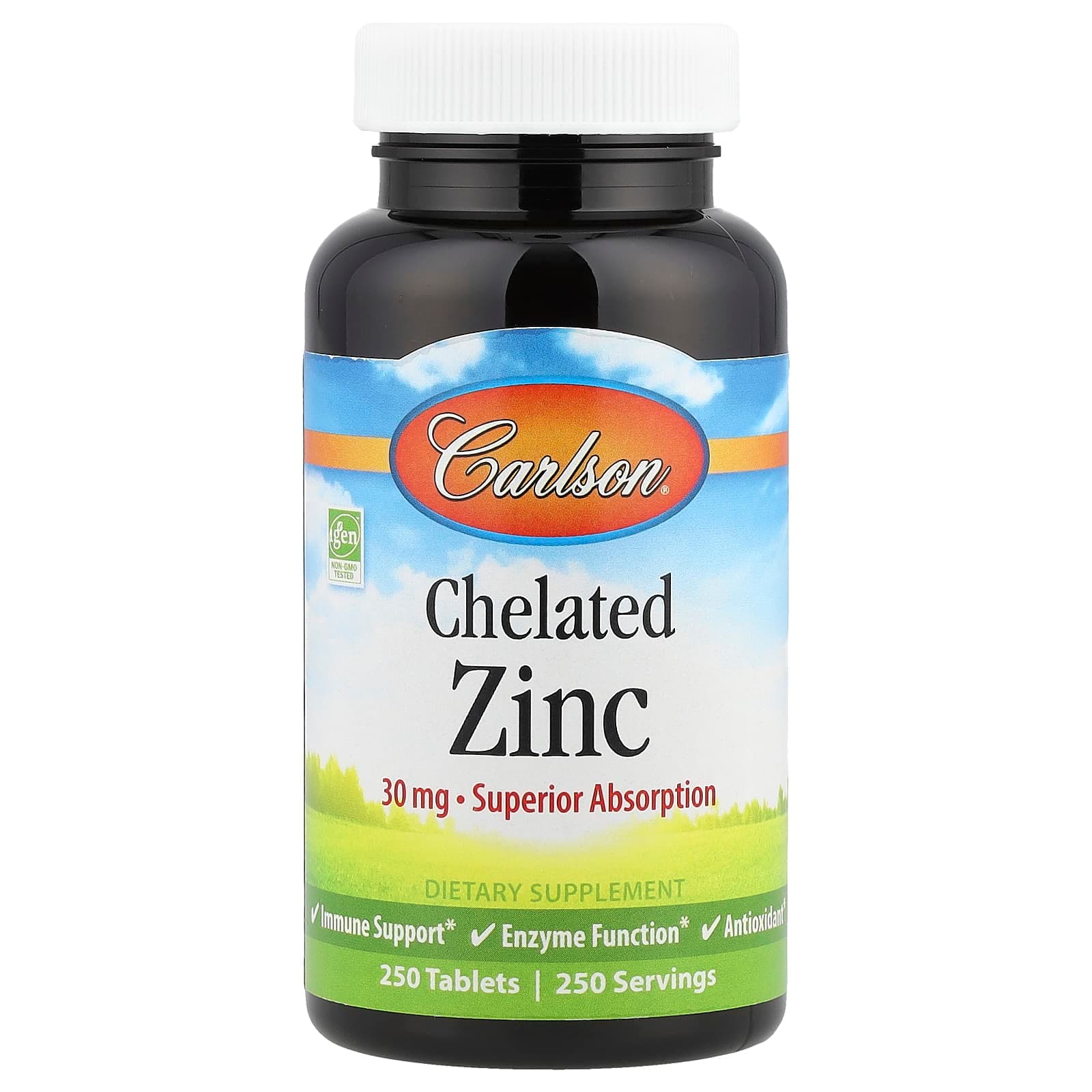 Carlson Chelated Zinc – 250 comprimés de Carlson