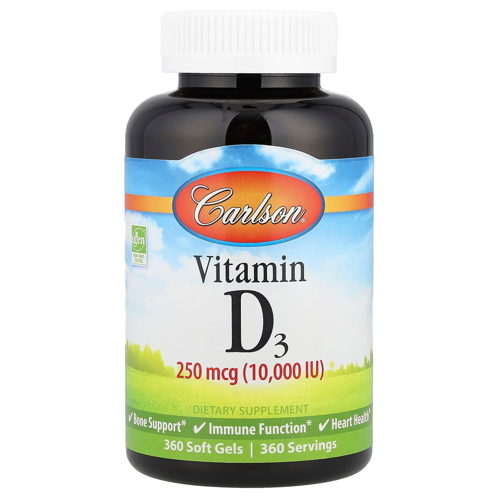 Carlson Vitamin D3 – 360 capsules molles de Carlson