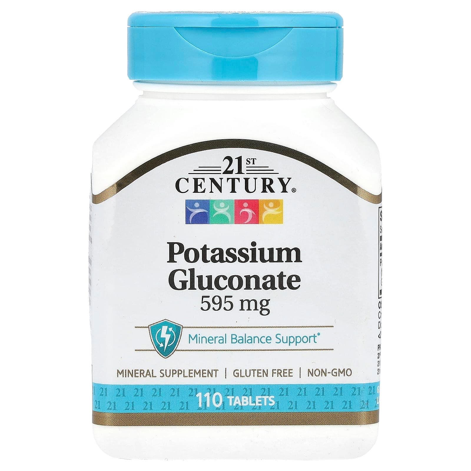 21st Century Potassium Gluconate – 110 comprimés de 21st Century