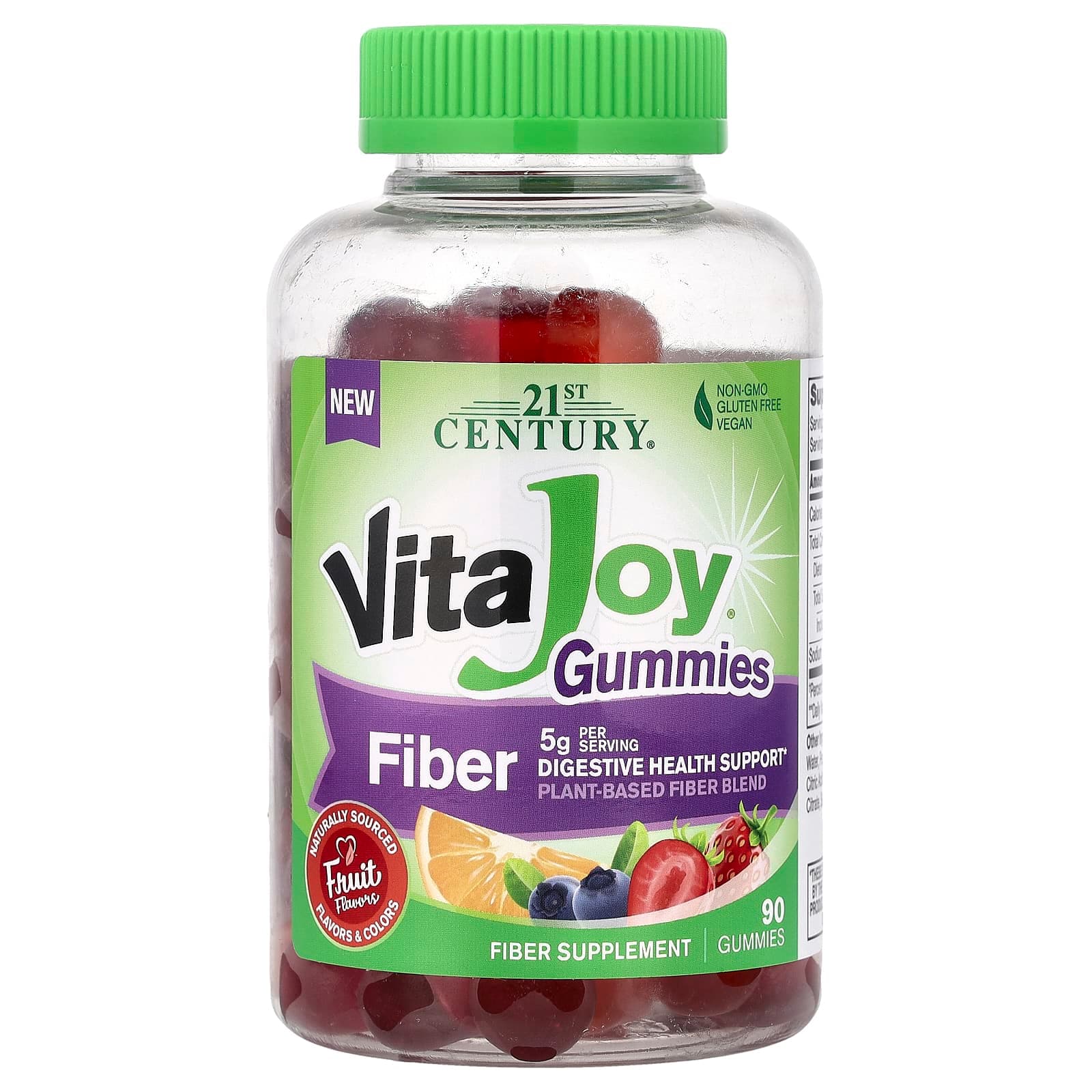 21st Century VitaJoy Gummies, Fiber – Fruit – 90 gommes de 21st Century