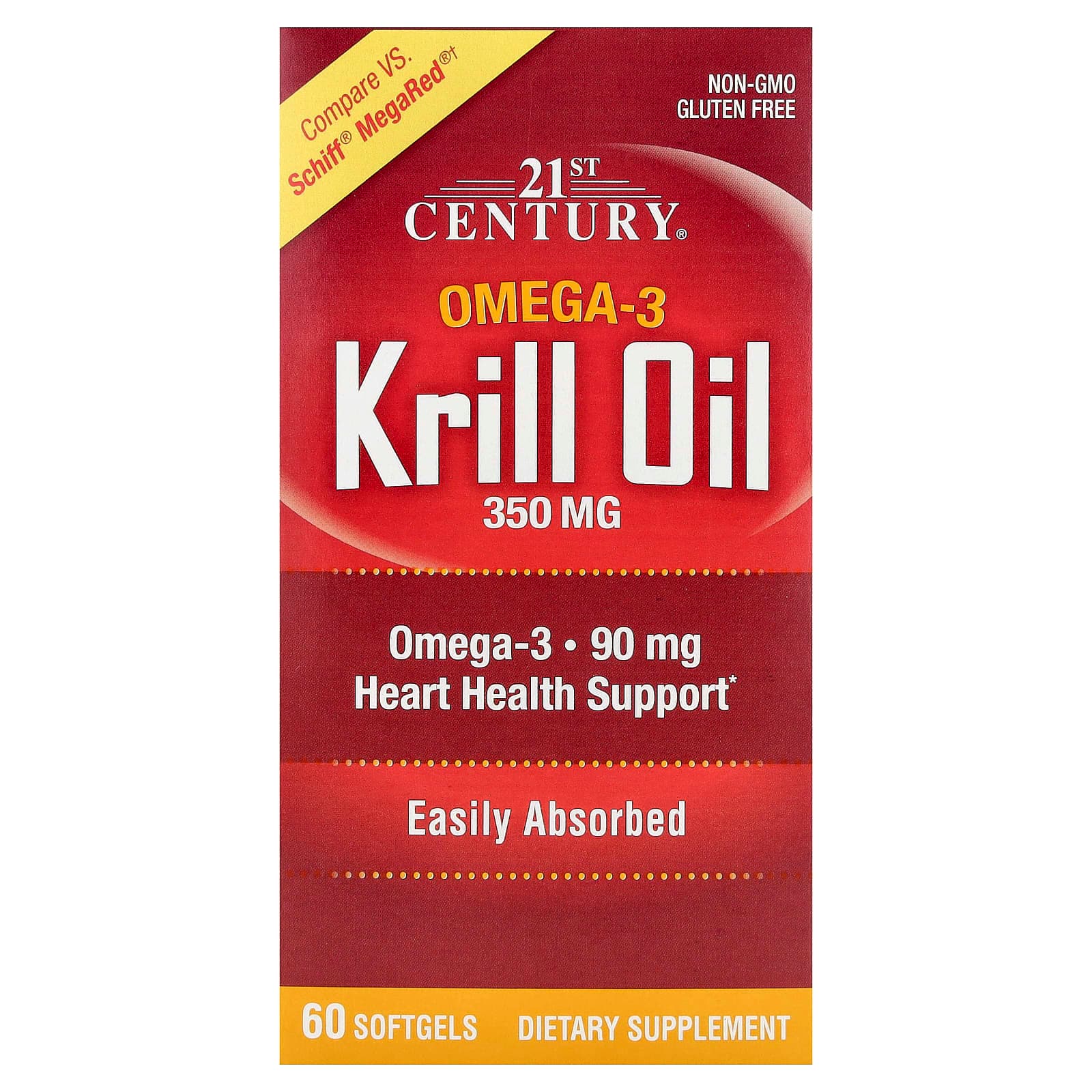 21st Century Krill Oil – 60 capsules molles de 21st Century