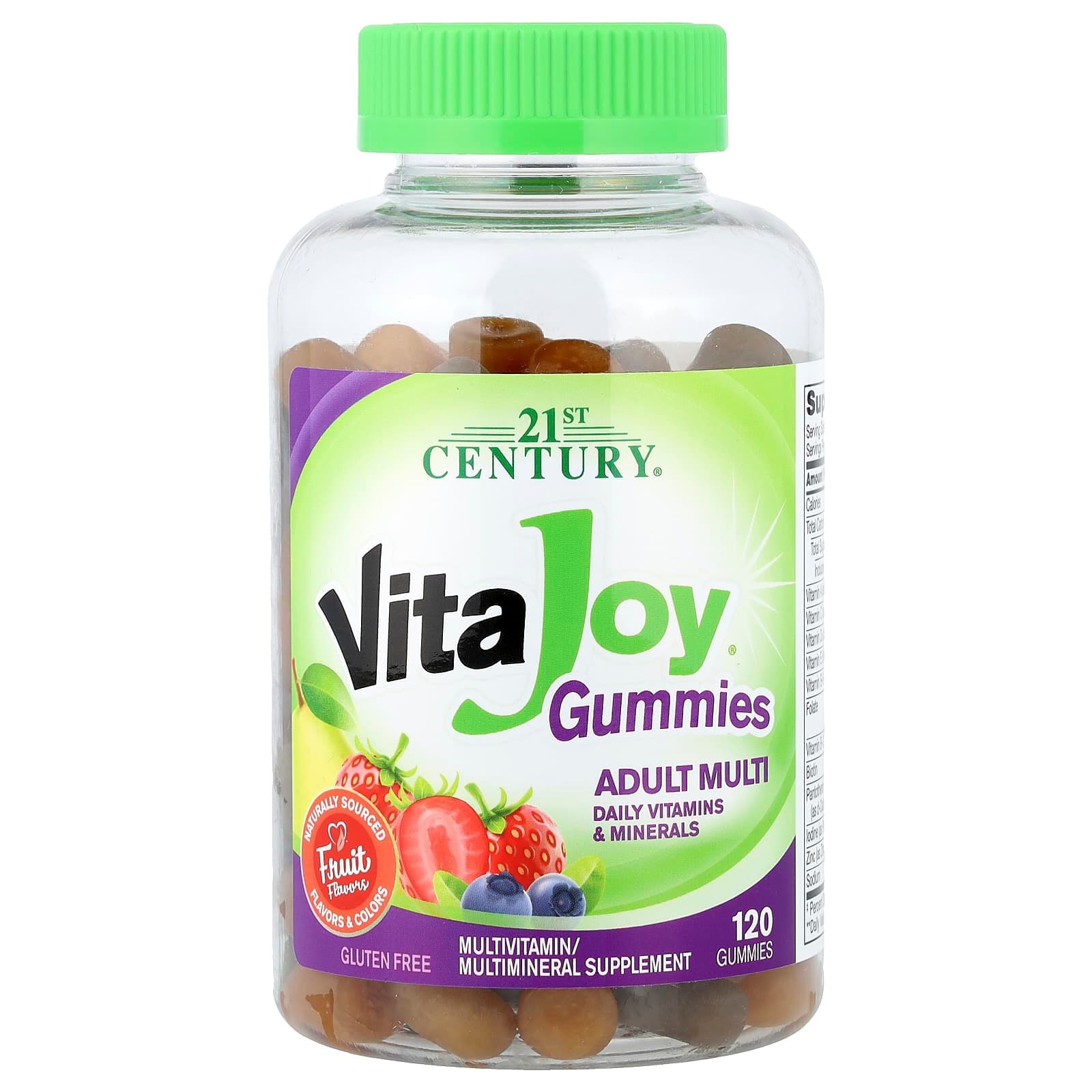 21st Century VitaJoy Adult Multi Gummies – Fruit – 120 gommes de 21st Century