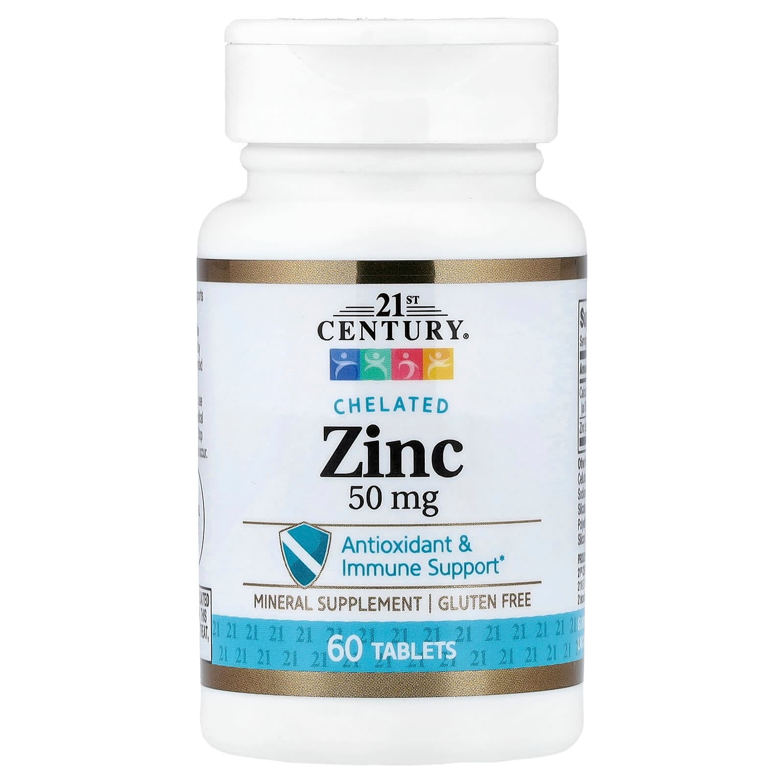 21st Century Chelated Zinc – 60 comprimés de 21st Century