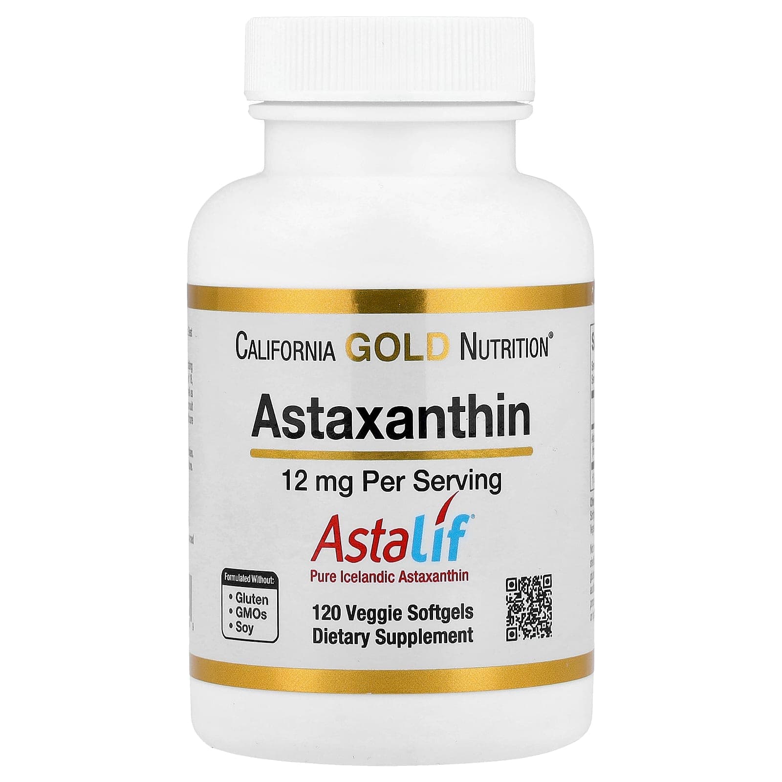 California Gold Nutrition Astaxanthin, Astalif Pure Icelandic – 12 mg de California Gold Nutrition