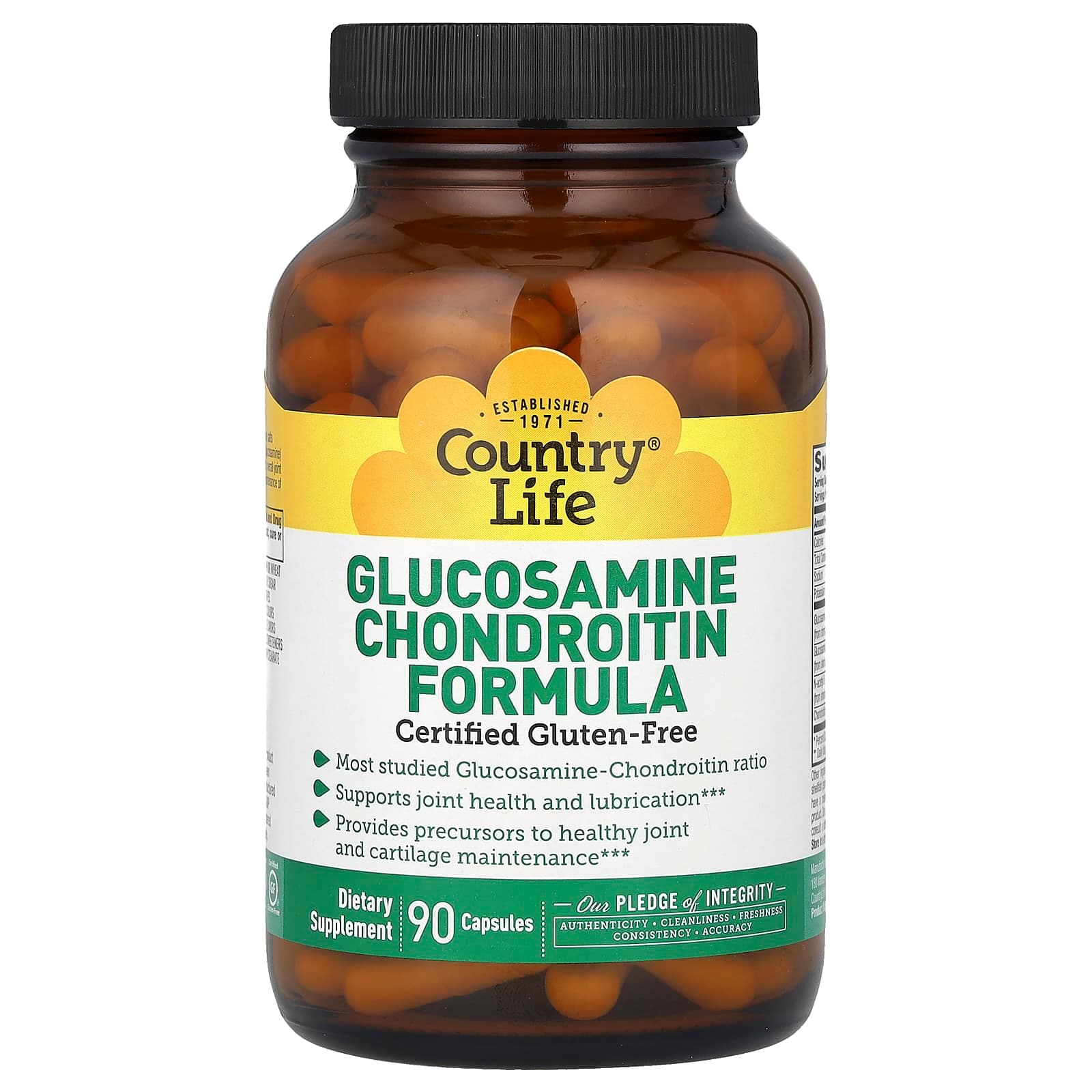Country Life Glucosamine Chondroitin Formula – 90 gélules de Country Life