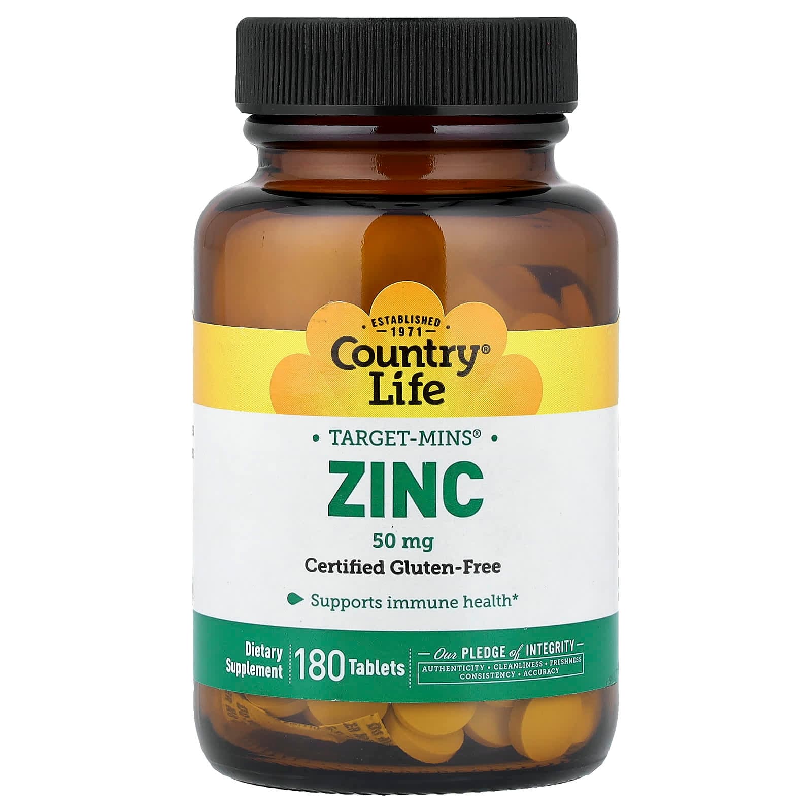 Country Life Target-Mins, Zinc – 180 comprimés de Country Life