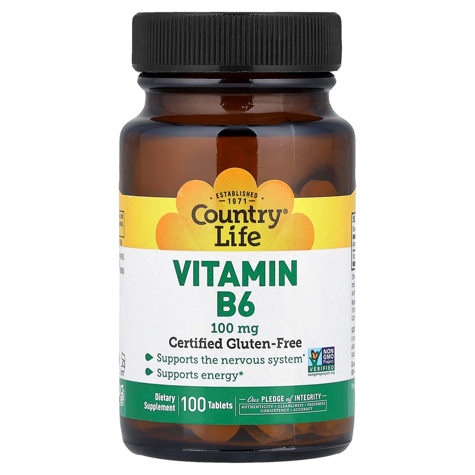 Country Life Vitamin B6 – 100 comprimés de Country Life