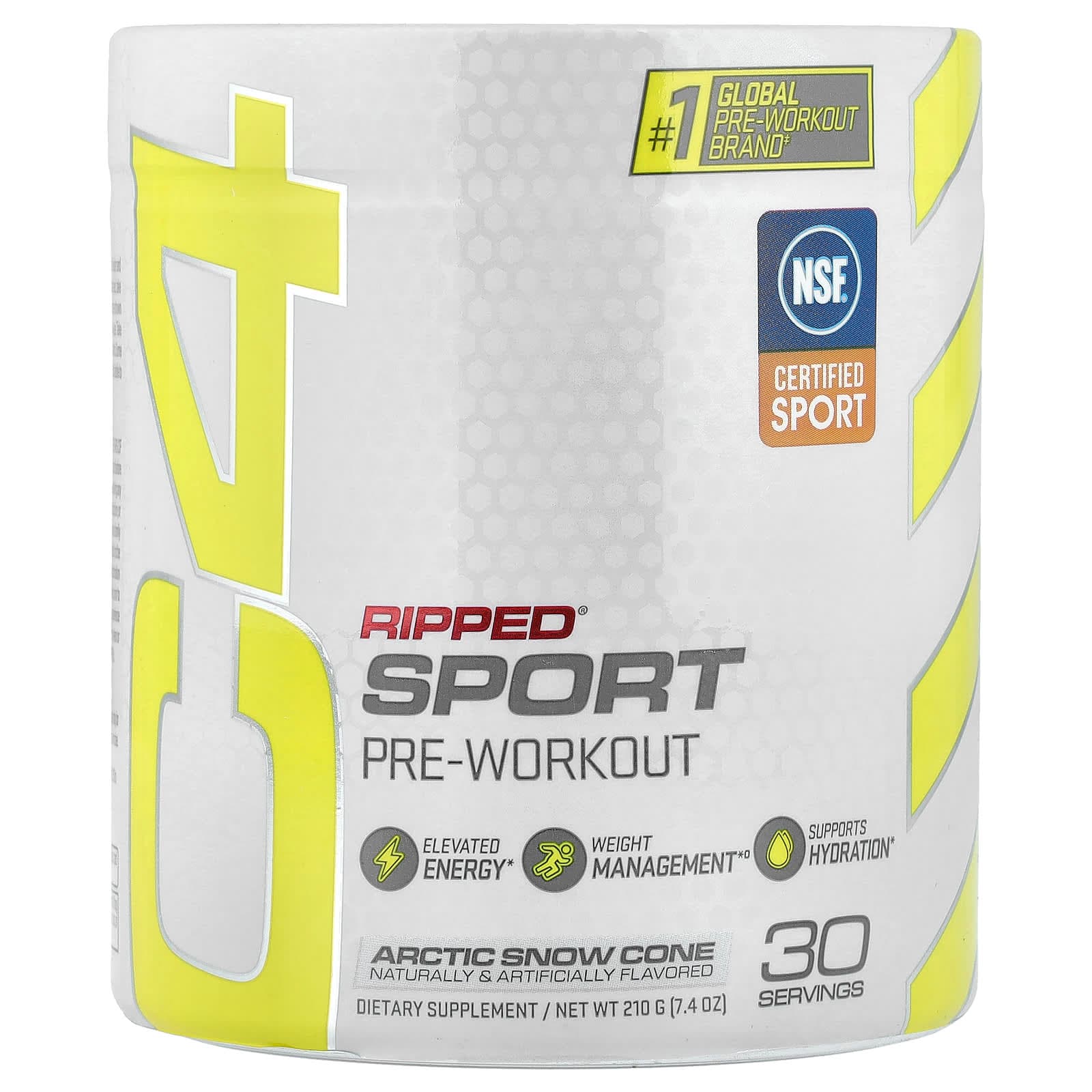 C4 / Cellucor C4 Ripped Sport, Pre-Workout, Arctic Snow Cone – 210 g de C4 / Cellucor