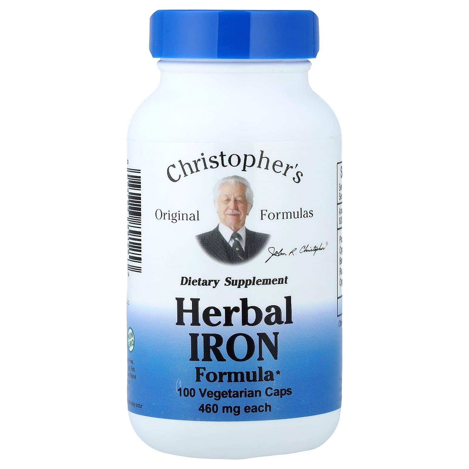 Christopher's Original Formulas Herbal Iron Formula, 100 Vegetarian Caps de Christopher's Original Formulas