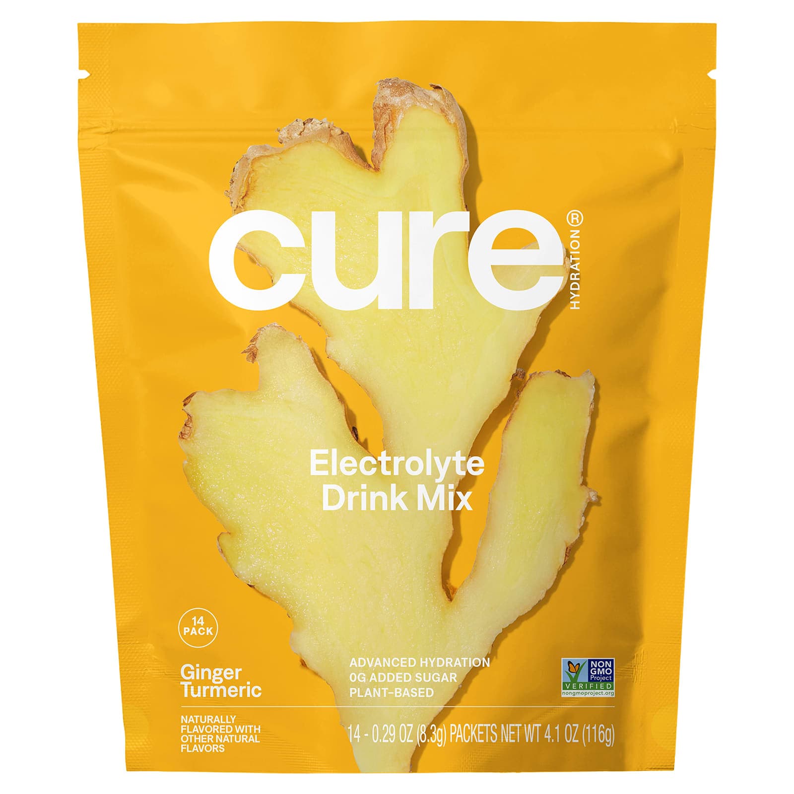 Cure Hydration Hydrating Electrolyte Mix, Ginger Turmeric – 8,3 g de Cure Hydration