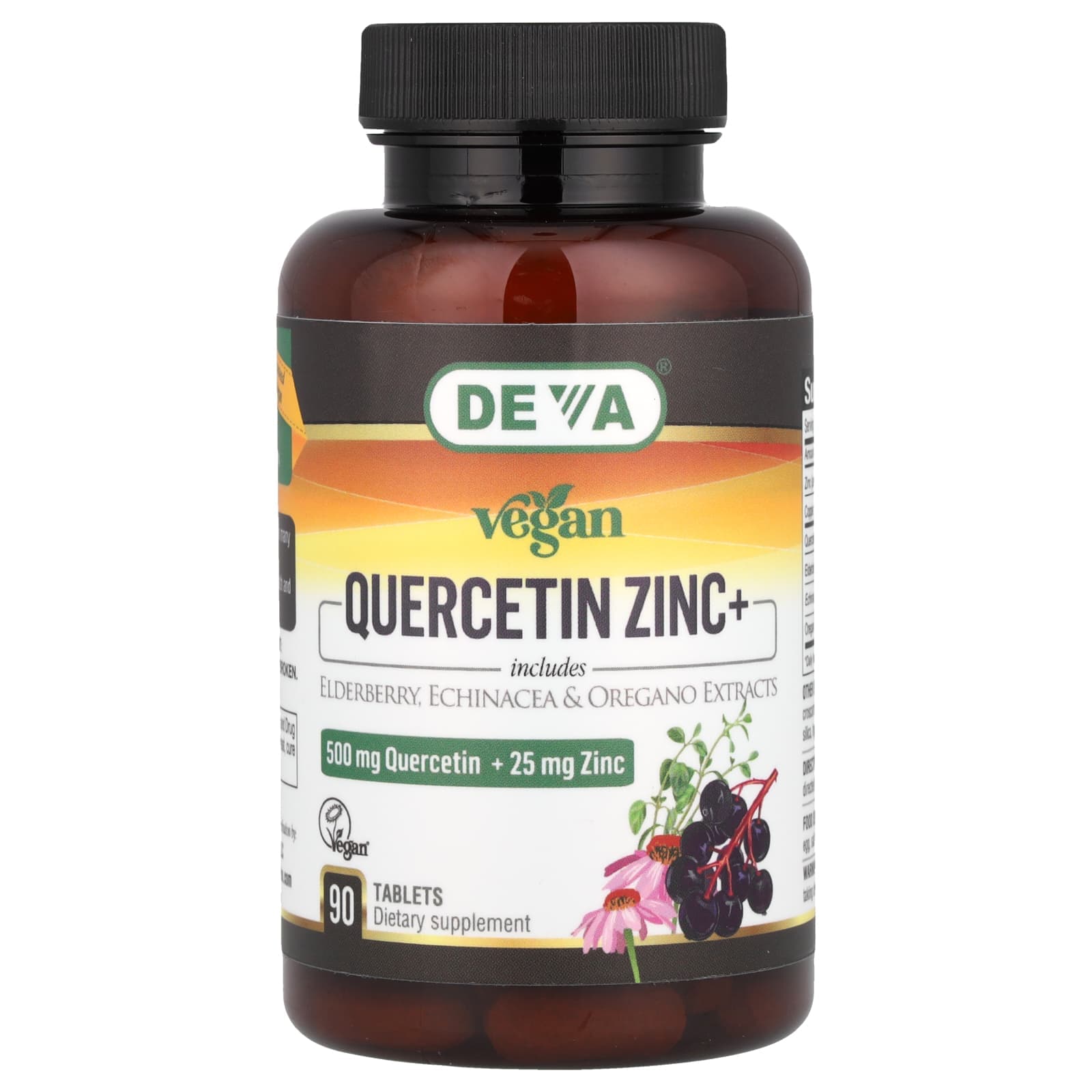 Deva Vegan Quercetin Zinc+ – 90 comprimés de Deva