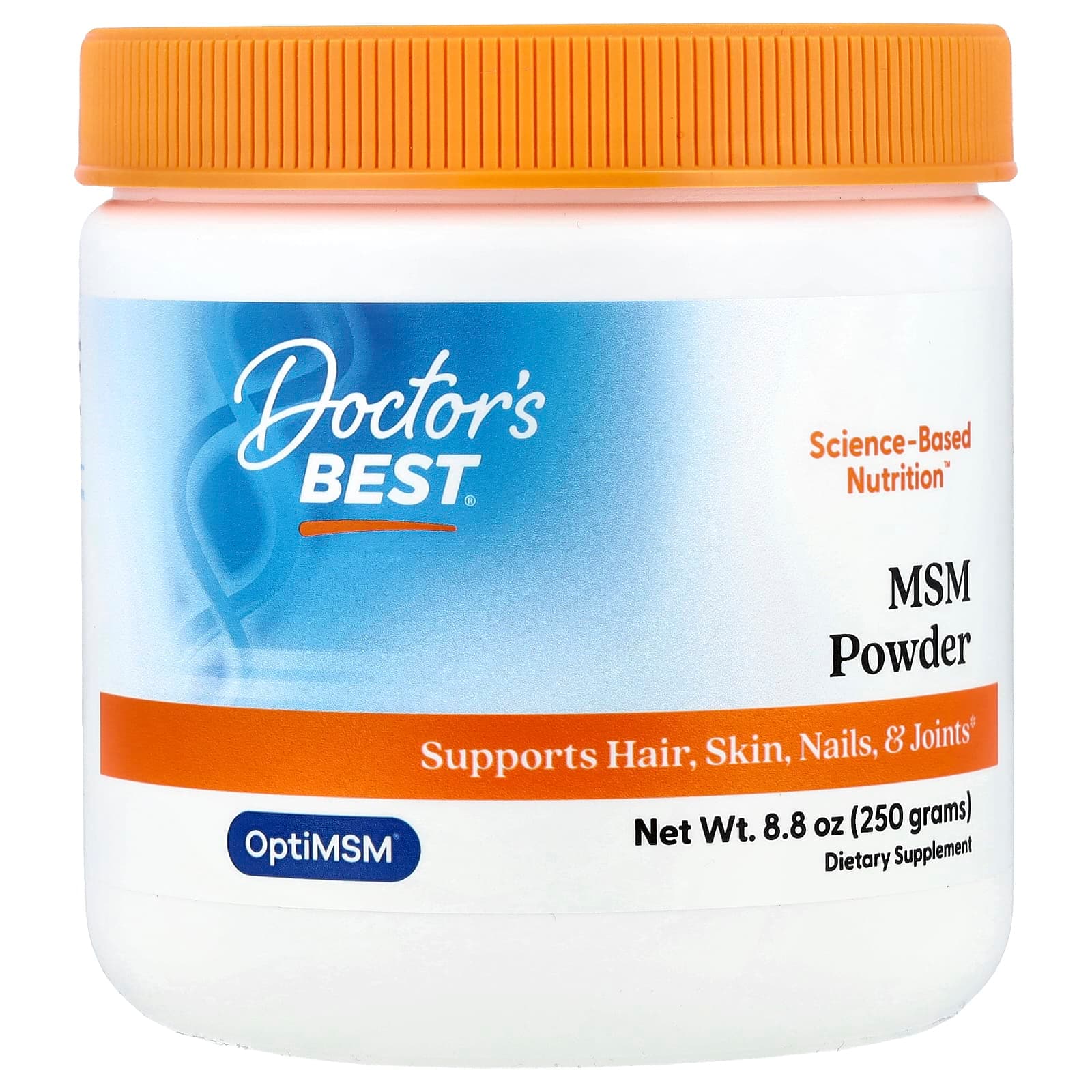 Doctor's Best MSM Powder with OptiMSM – 250 g de Doctor's Best