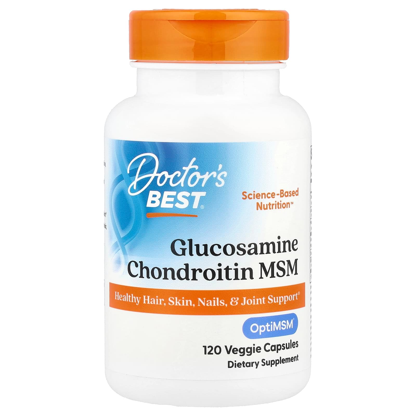 Doctor's Best Glucosamine Chondroitin MSM – 120 gélules végétales de Doctor's Best