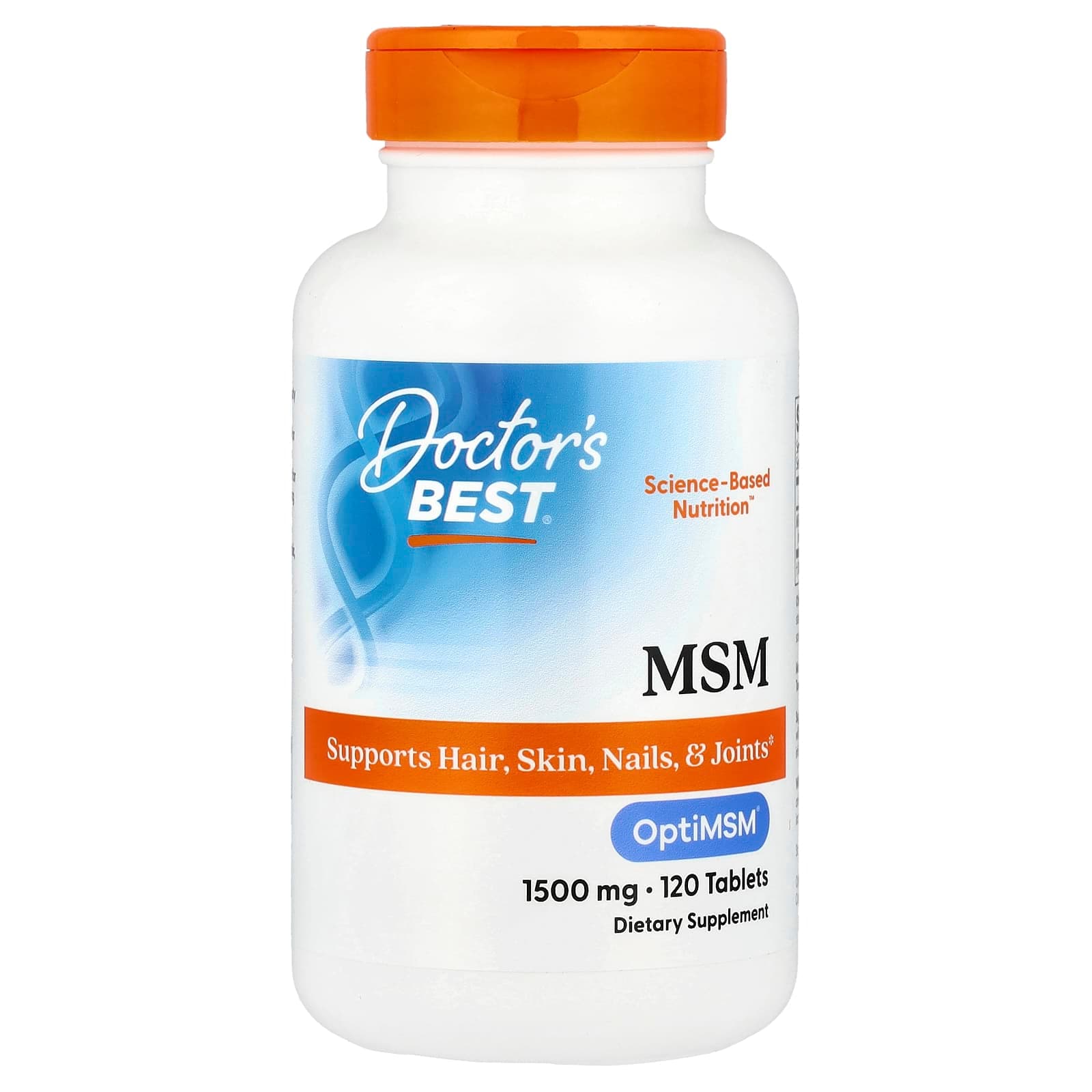 Doctor's Best MSM with OptiMSM – 120 comprimés de Doctor's Best